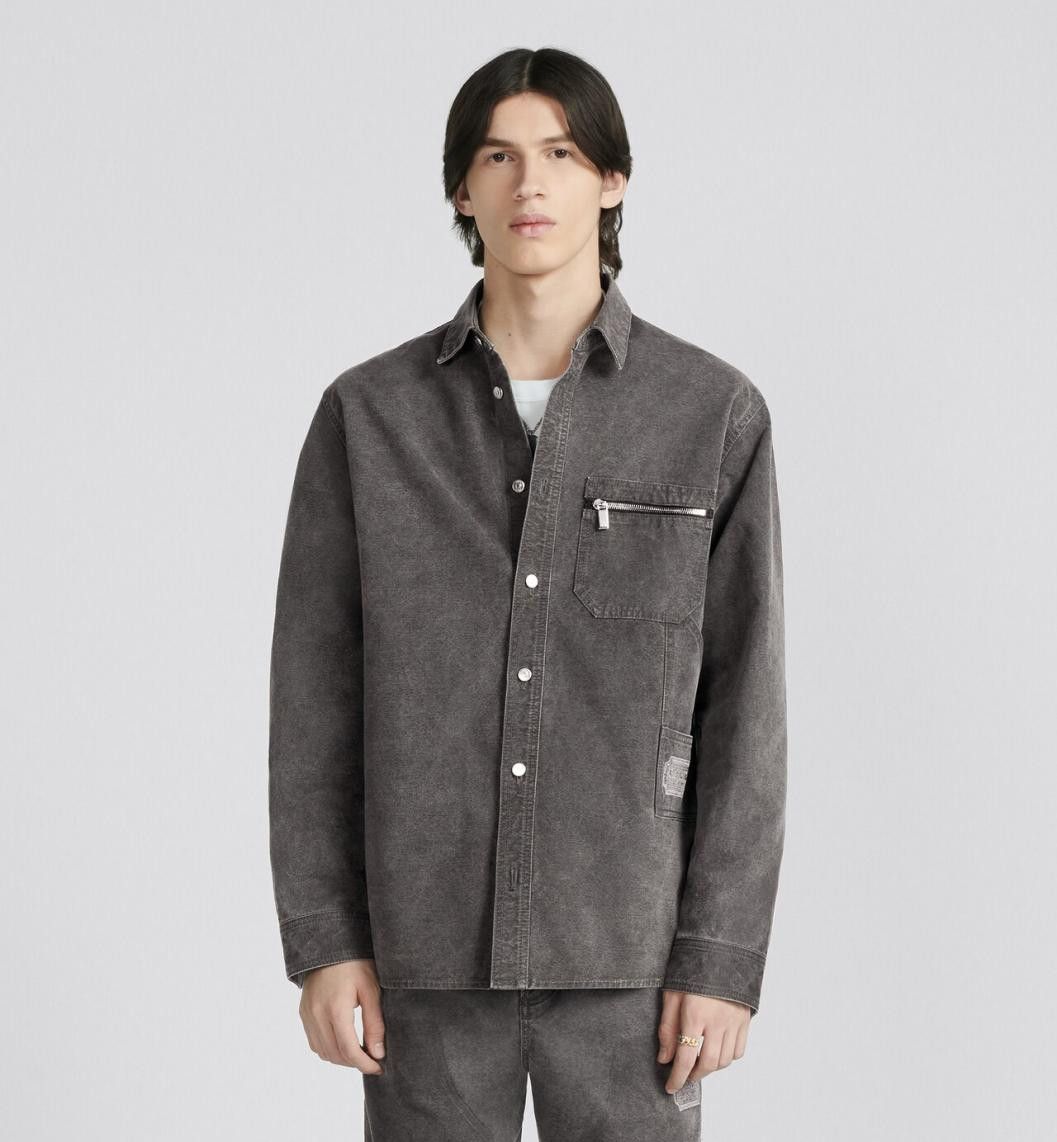 Dior o1w1db11024 Couture Overshirt in Grey Size US XS / EU 42 / 0 - 3 Thumbnail