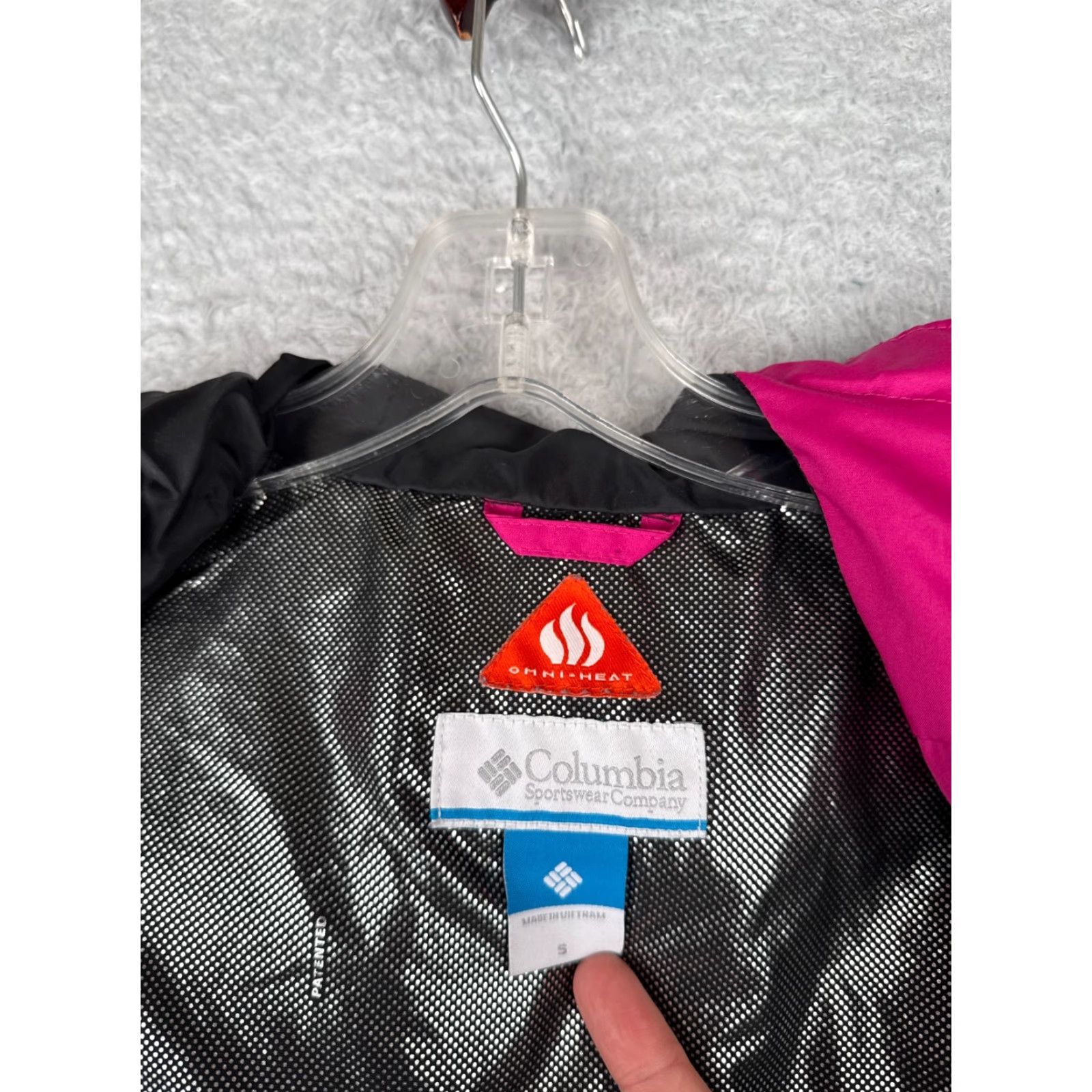 Pinko Columbia Jacket Womens Small Pink Full Zip Omni-Heat Softshell Hooded Jacket Size S / US 4 / IT 40 - 3 Thumbnail