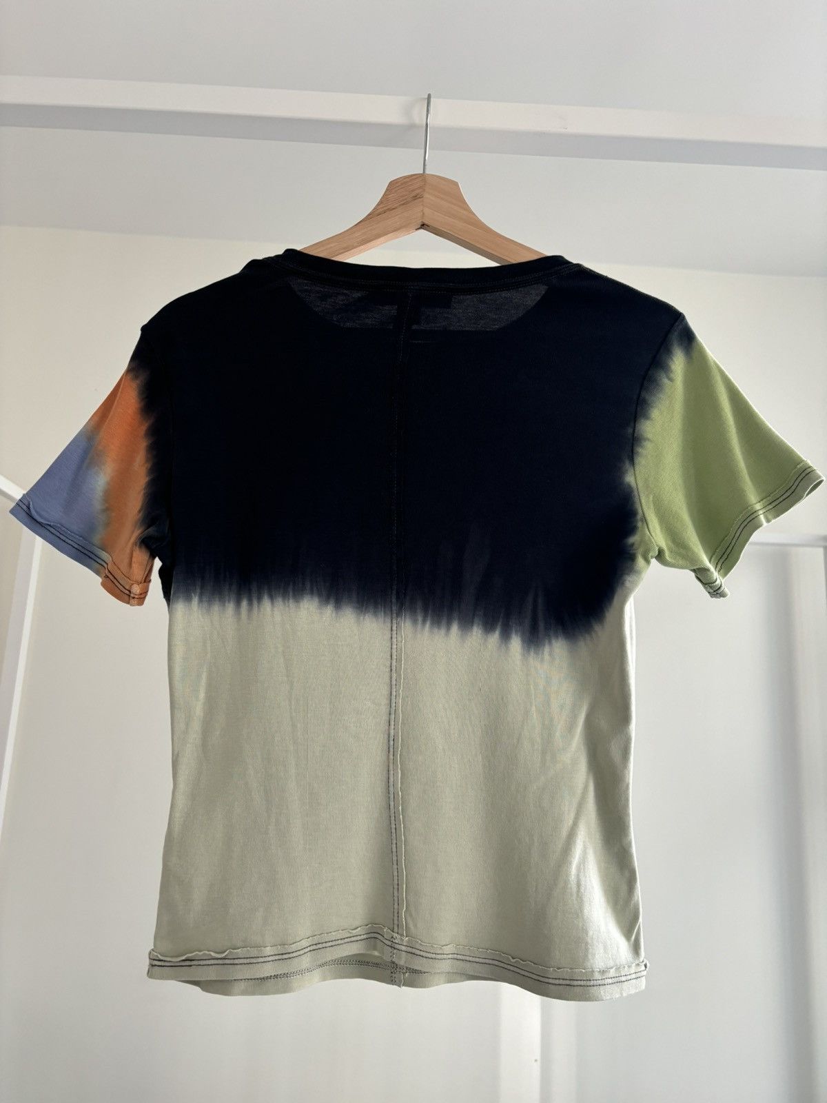 Eckhaus Latta Unisex Lapped Baby Tee - Dip Dye