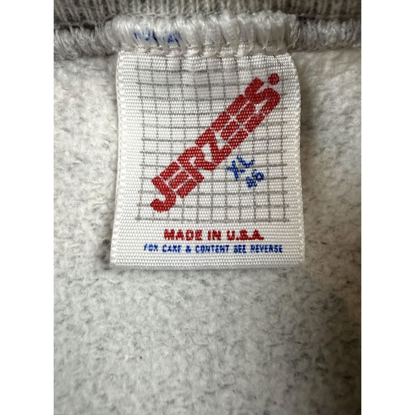 Jerzees VINTAGE Jerzees Sweatshirt Mens XL Gray Fleece Desert Storm Eagle Graphic USA Shirts Size US XL / EU 56 / 4 - 3 Thumbnail