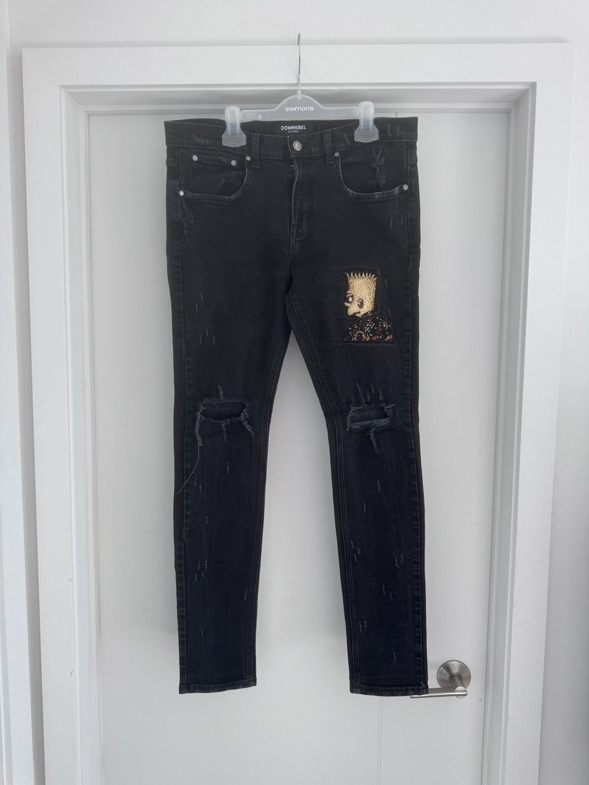 DOMREBEL Dom Rebel “Bart Simpson” Denim Size US 32 / EU 48 - 1 Thumbnail
