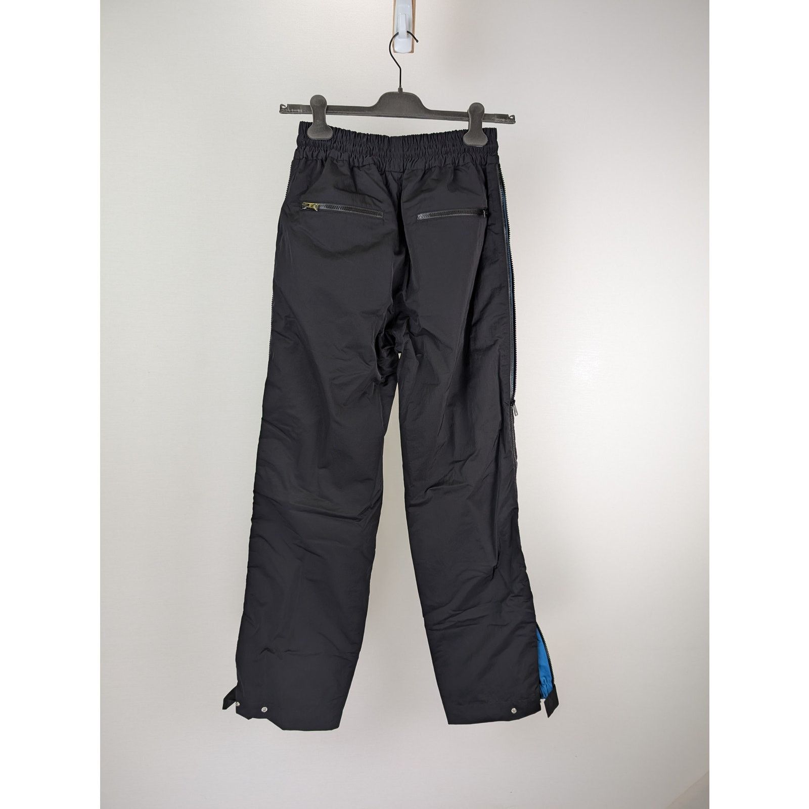 Bottega Veneta o1rshd1 Tech Nylon Trousers Pant in Black/Pacific Size US 30 / EU 46 - 9 Thumbnail