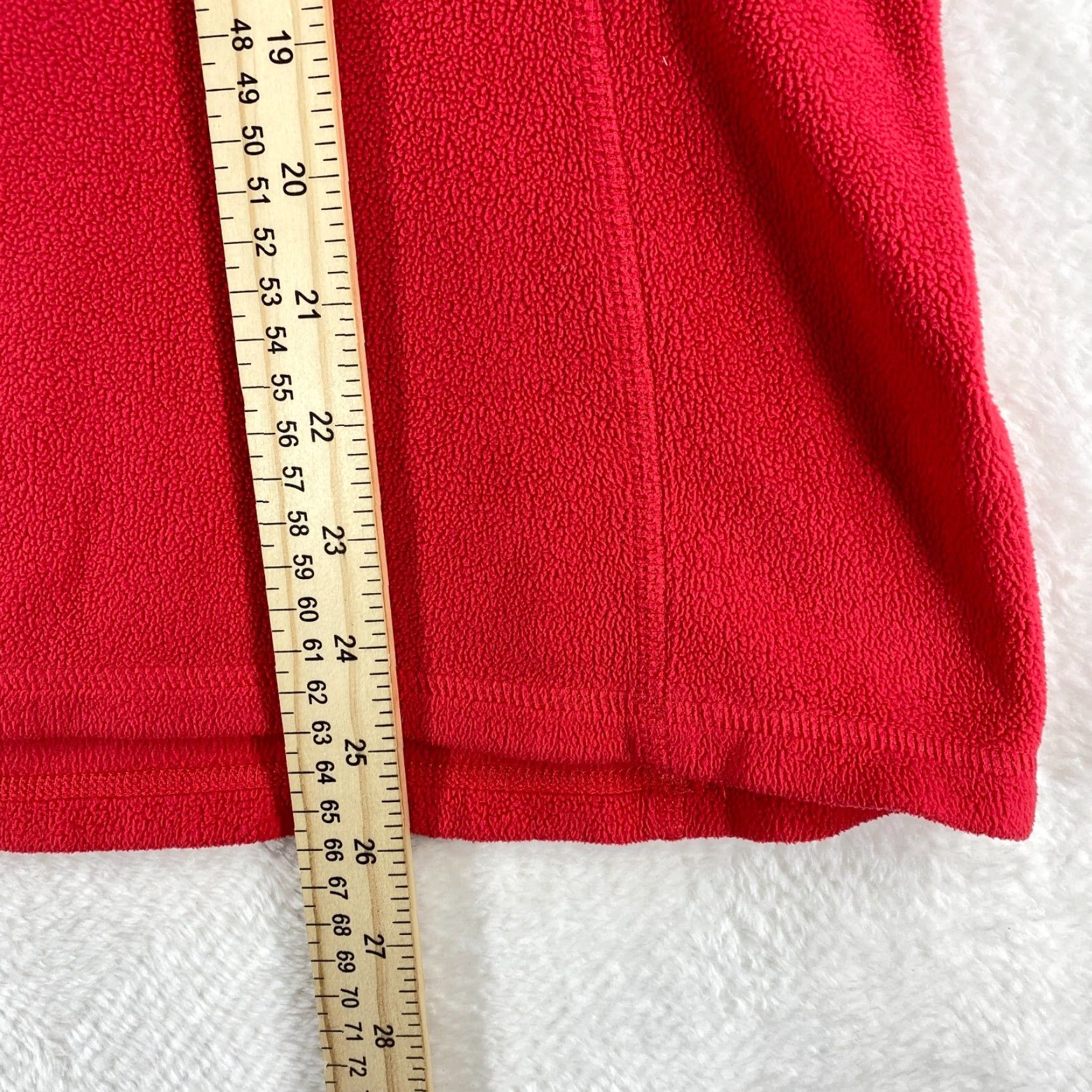 The North Face The North Face 1/4 Zip Fleece Womens Large Red Pullover Outdoor Casual Shirt Top Size L / US 10 / IT 46 - 5 Thumbnail