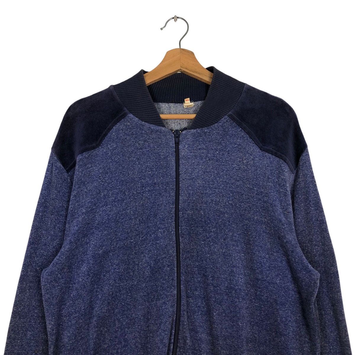 Japanese Brand 📌Vintage Velvet Jacket Made in Western Germany Opti Zipper Size US M / EU 48-50 / 2 - 3 Thumbnail
