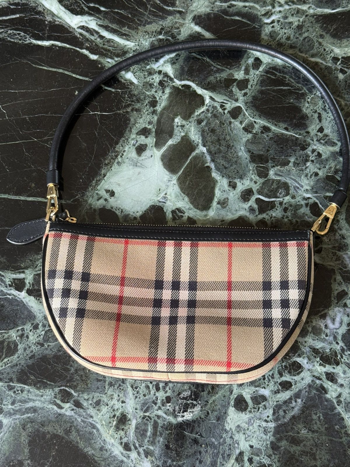 Burberry Vintage Burberry Calfskin Olympia Slim Pouch Archive Beige Size ONE SIZE - 3 Thumbnail