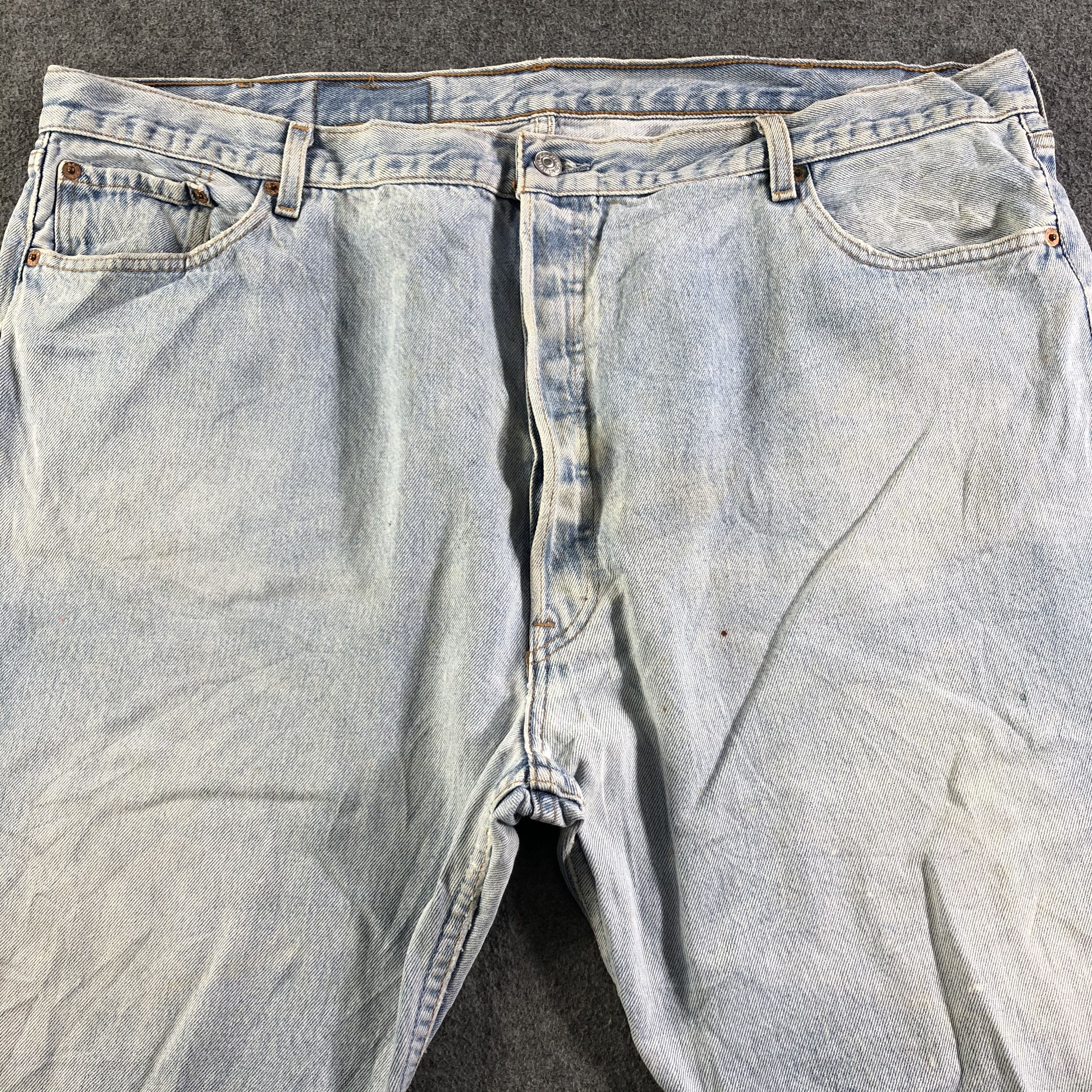 Levi's 90s Vintage Light Wash Levis 501 Jeans-J2997 Size US 44 / EU 60 - 3 Thumbnail