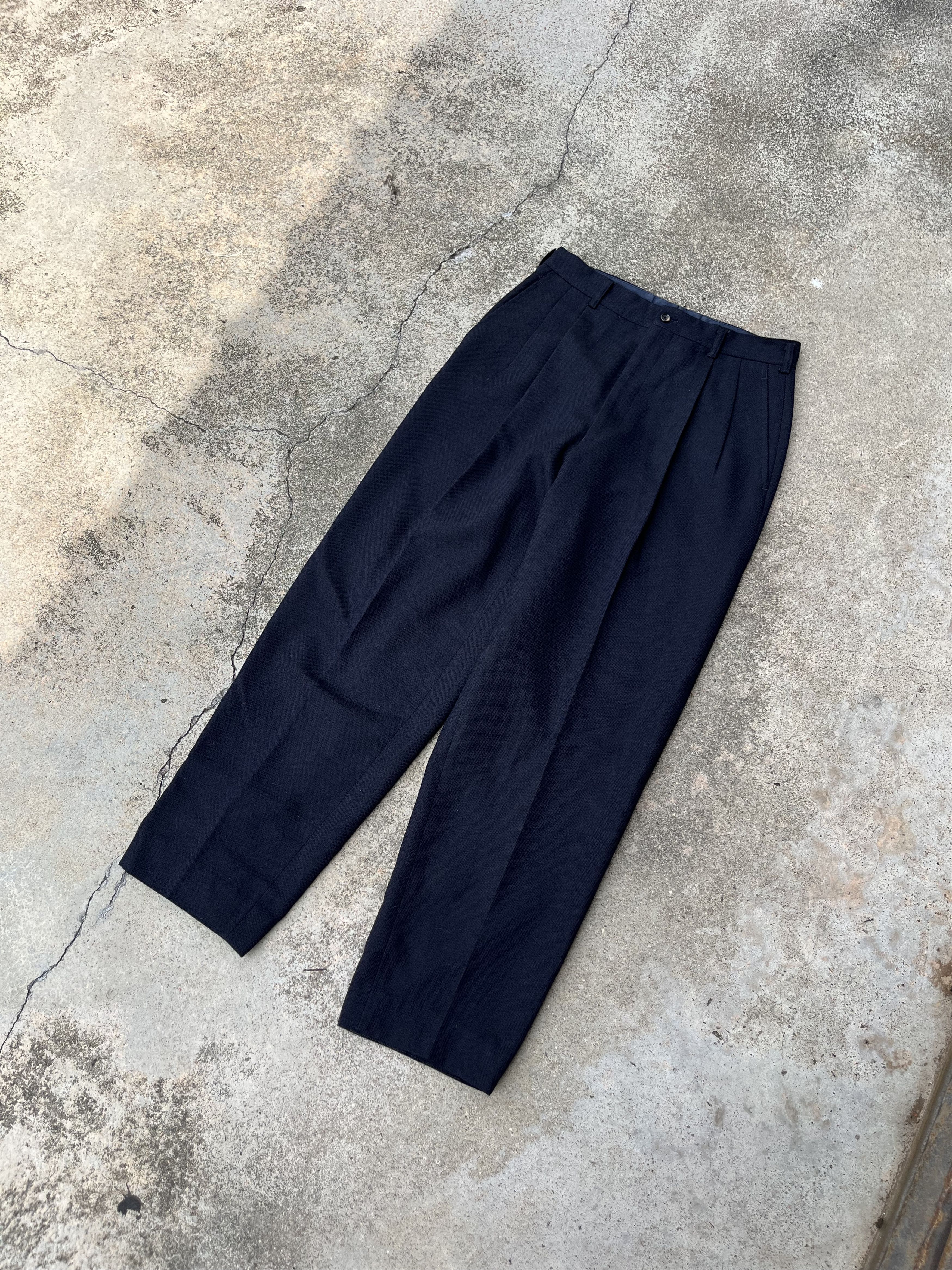 Comme des Garcons × Comme des Garcons Homme Plus × Vintage AW91 Comme Des Garcons Gabardine Wool Pants Size US 30 / EU 46 - 3 Thumbnail