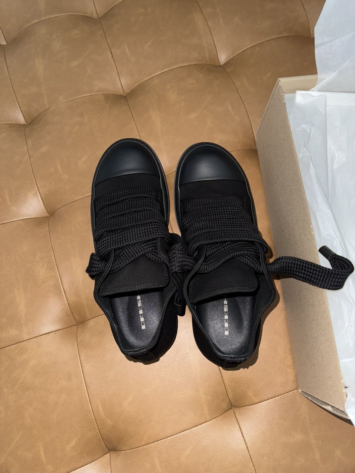 Rick Owens Drkshdw Rick owens jumbo lace canvas sneakers 46 Size US 13 / EU 46 - 5 Thumbnail