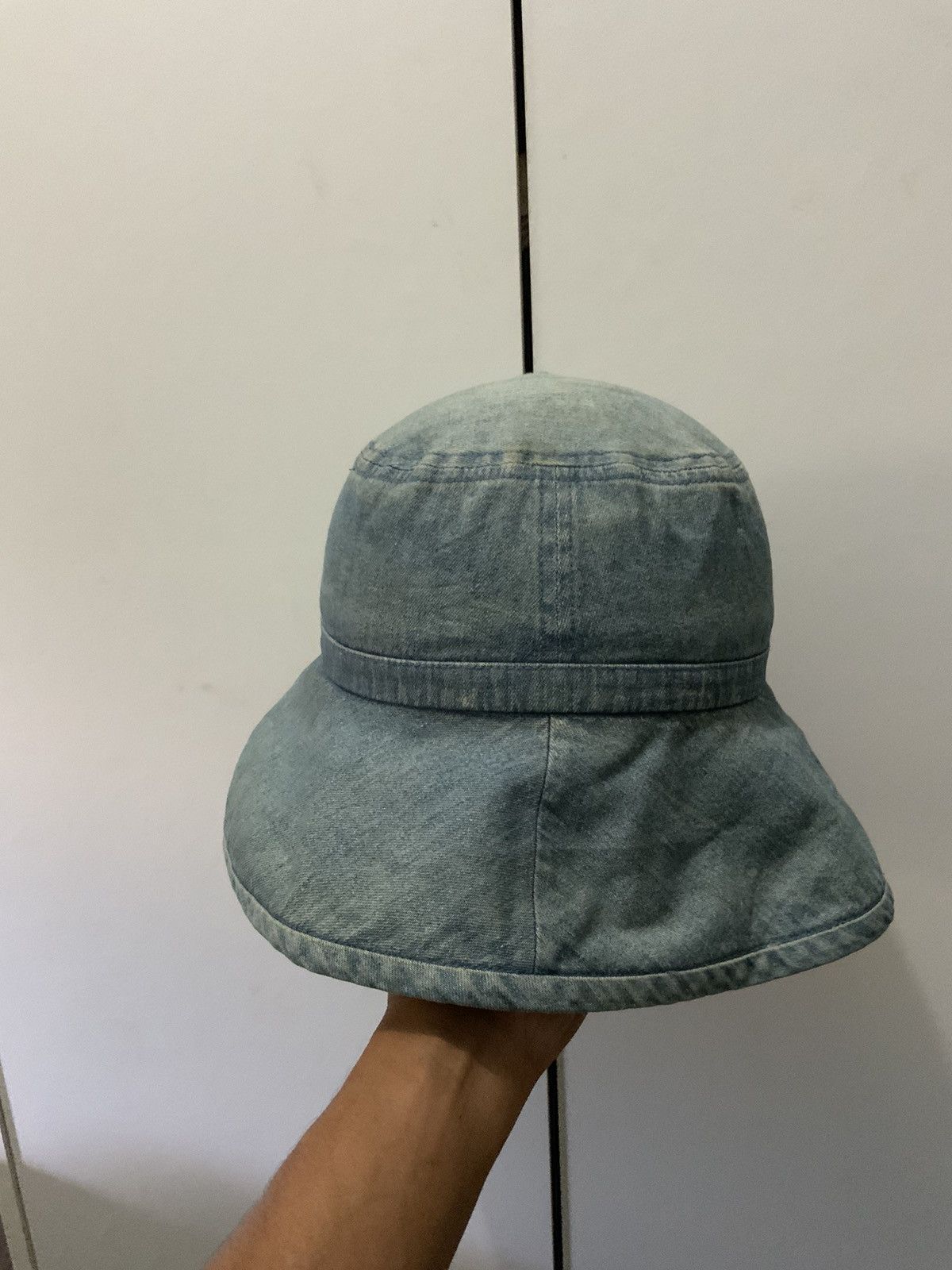 If Six Was Nine UP Renoma Fade Rusty Denim Bucket Hat Size ONE SIZE - 3 Thumbnail