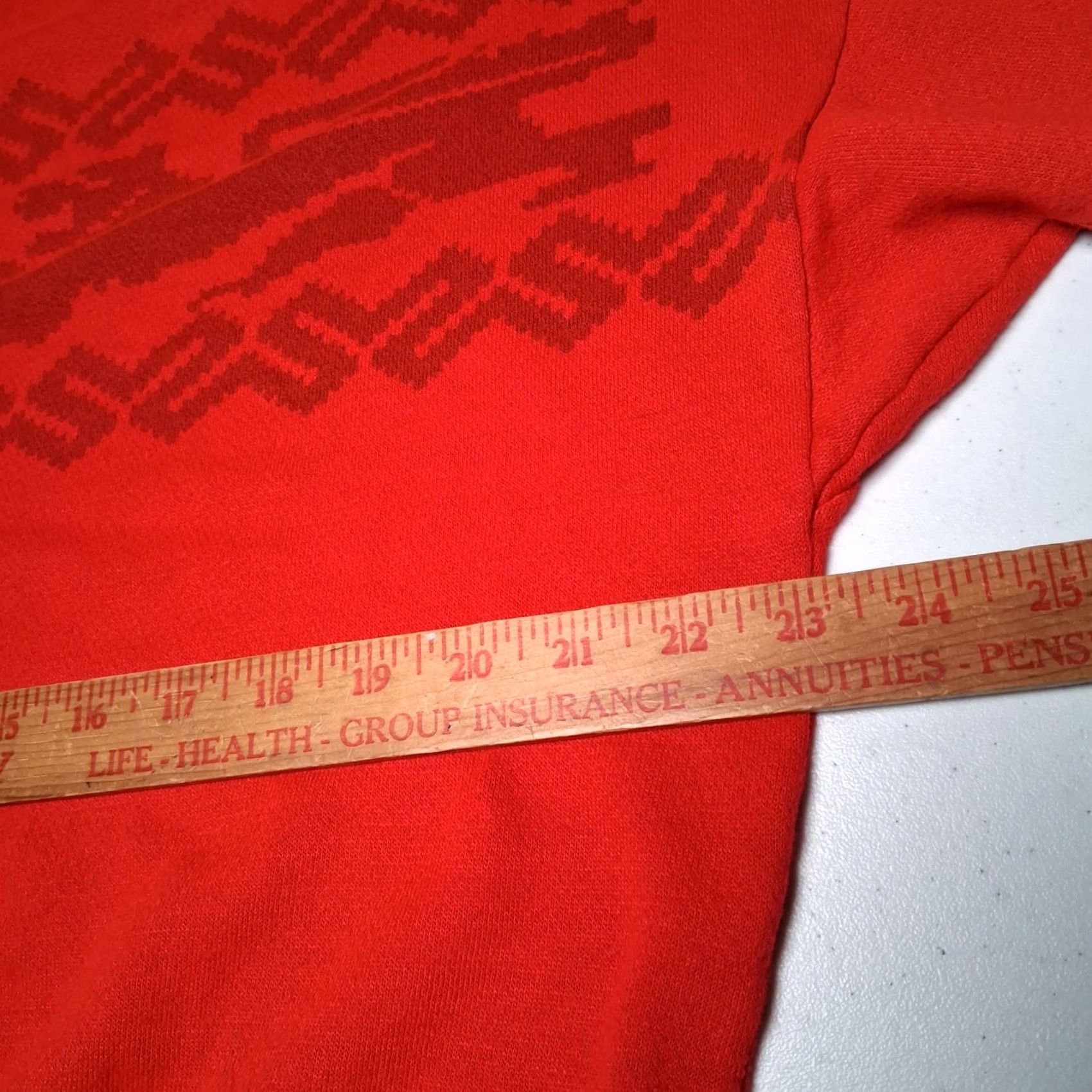 Griffin VINTAGE VA-HO Sweatshirt Small Women Red Mock Neck Griffin Pattern Pullover Knit Long Sleeve Autumn Winter Spring Cozyarna Size S / US 4 / IT 40 - 5 Thumbnail