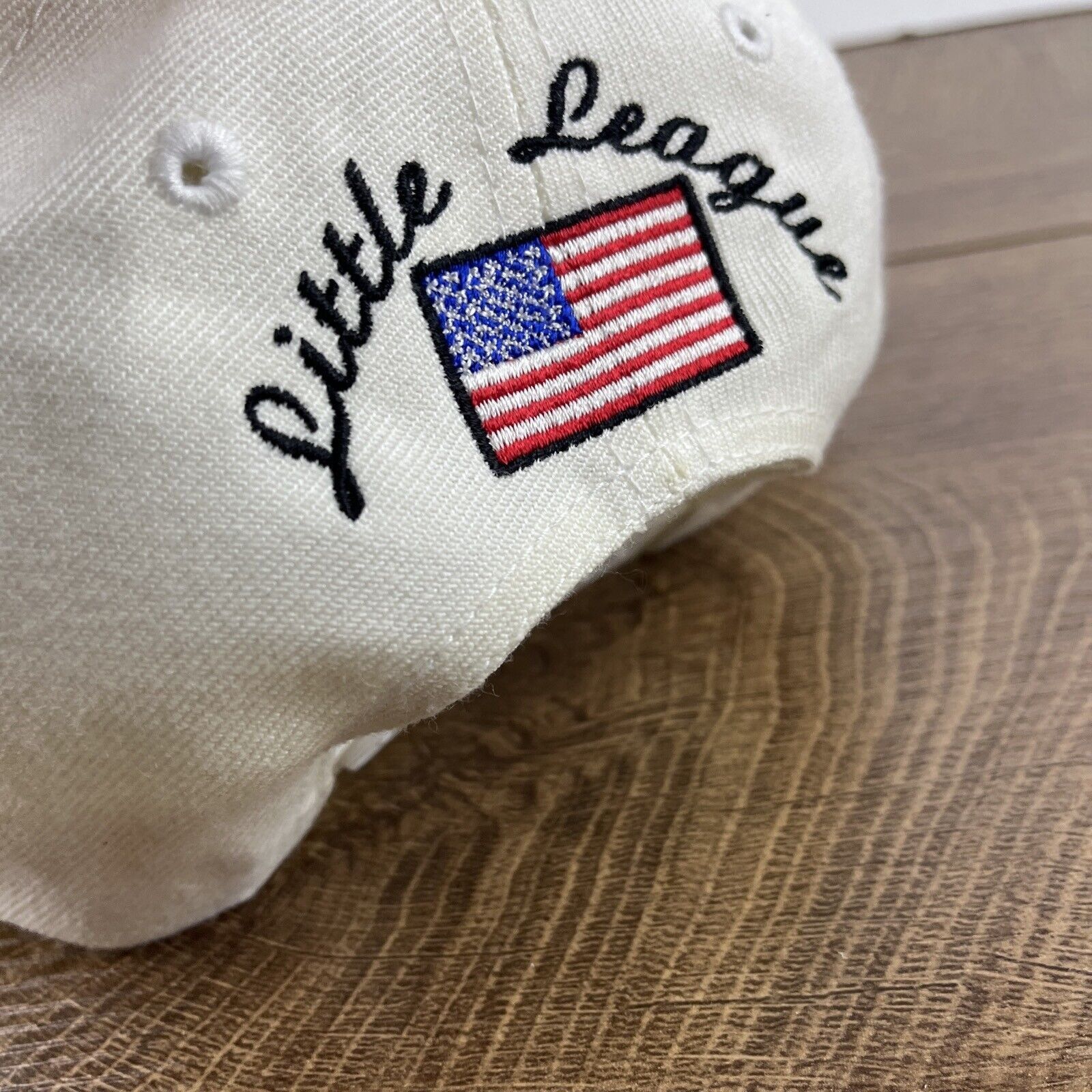 Other Aces Little Leage A Hat White Hat Adjustable Snapback Adult Size ONE SIZE - 10 Thumbnail