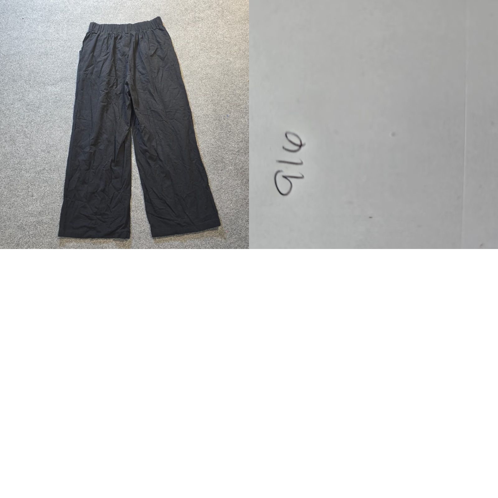 Vintage Halara Pants Womens Large Black Pleated Pliced Wide-Leg Stretch Casual Career Shirt, Pants Size 36" / US 14 / IT 50 - 8 Thumbnail