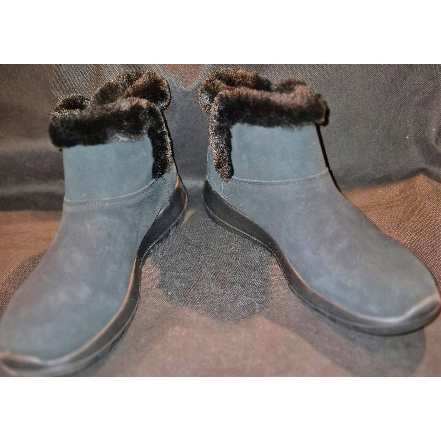 SKECHERS Skechers Womens Black Suede & Faux Fur Lined Ankle Boots NEW Size US 10 / IT 40 - 4 Thumbnail