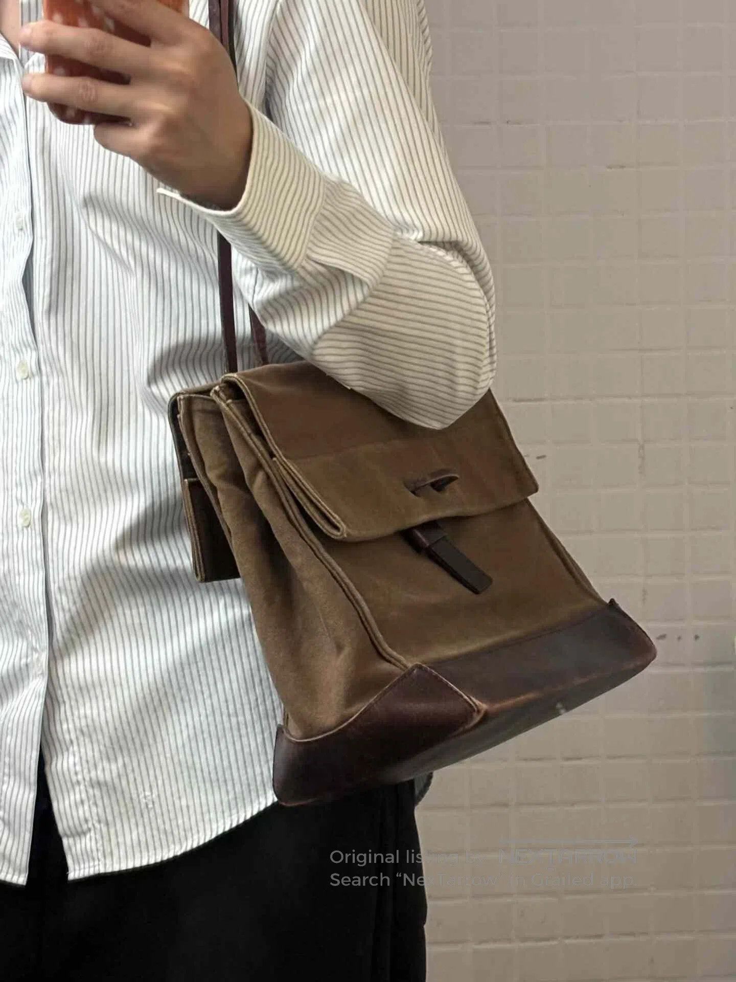 Dries Van Noten Dries Van Noten 00S Brown Crossbody. Size ONE SIZE - 3 Thumbnail