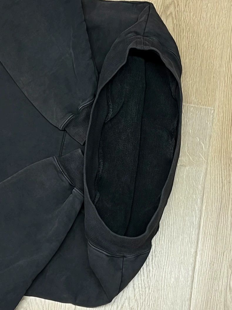 Balenciaga Balenciaga Dark Grey Aged Embroidered Hoodie XS Size Size US XS / EU 42 / 0 - 5 Thumbnail