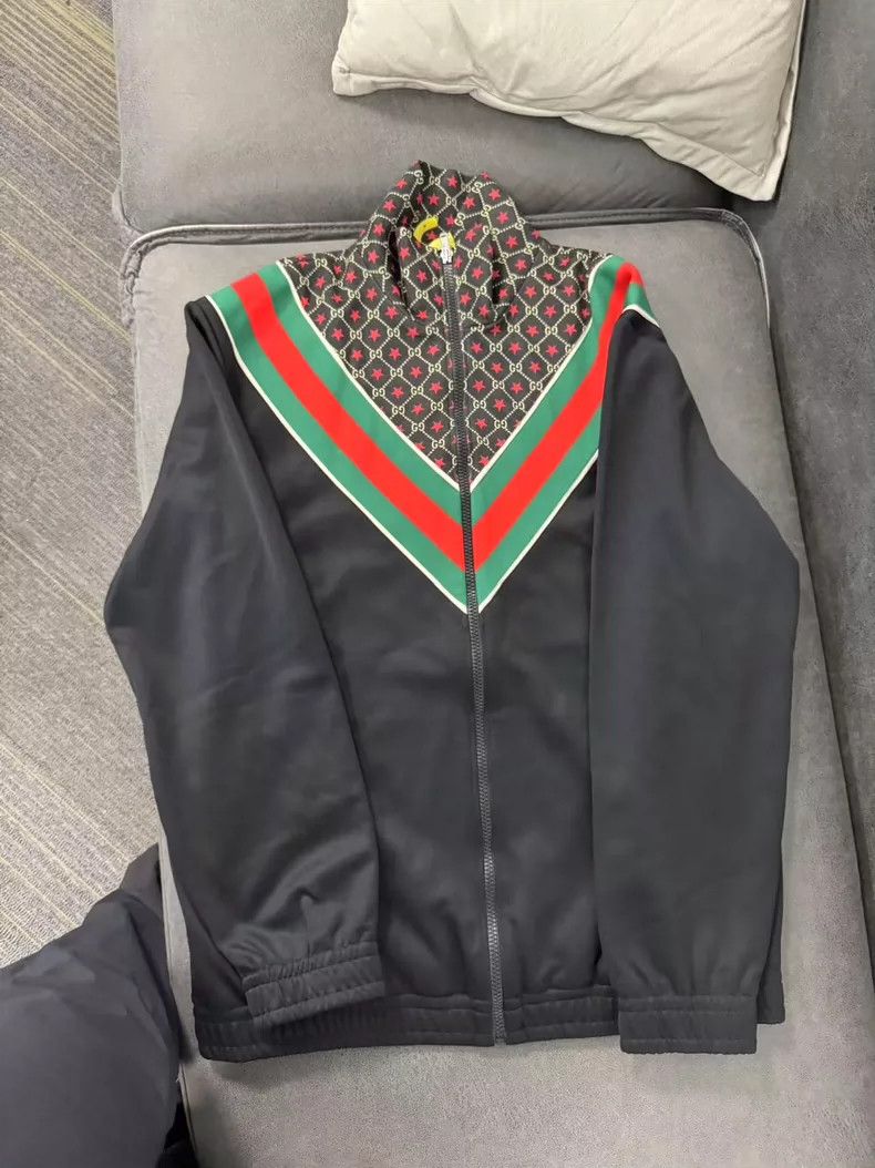 Gucci Gucci Star stitching red and green jacket Size US M / EU 48-50 / 2 - 1 Thumbnail