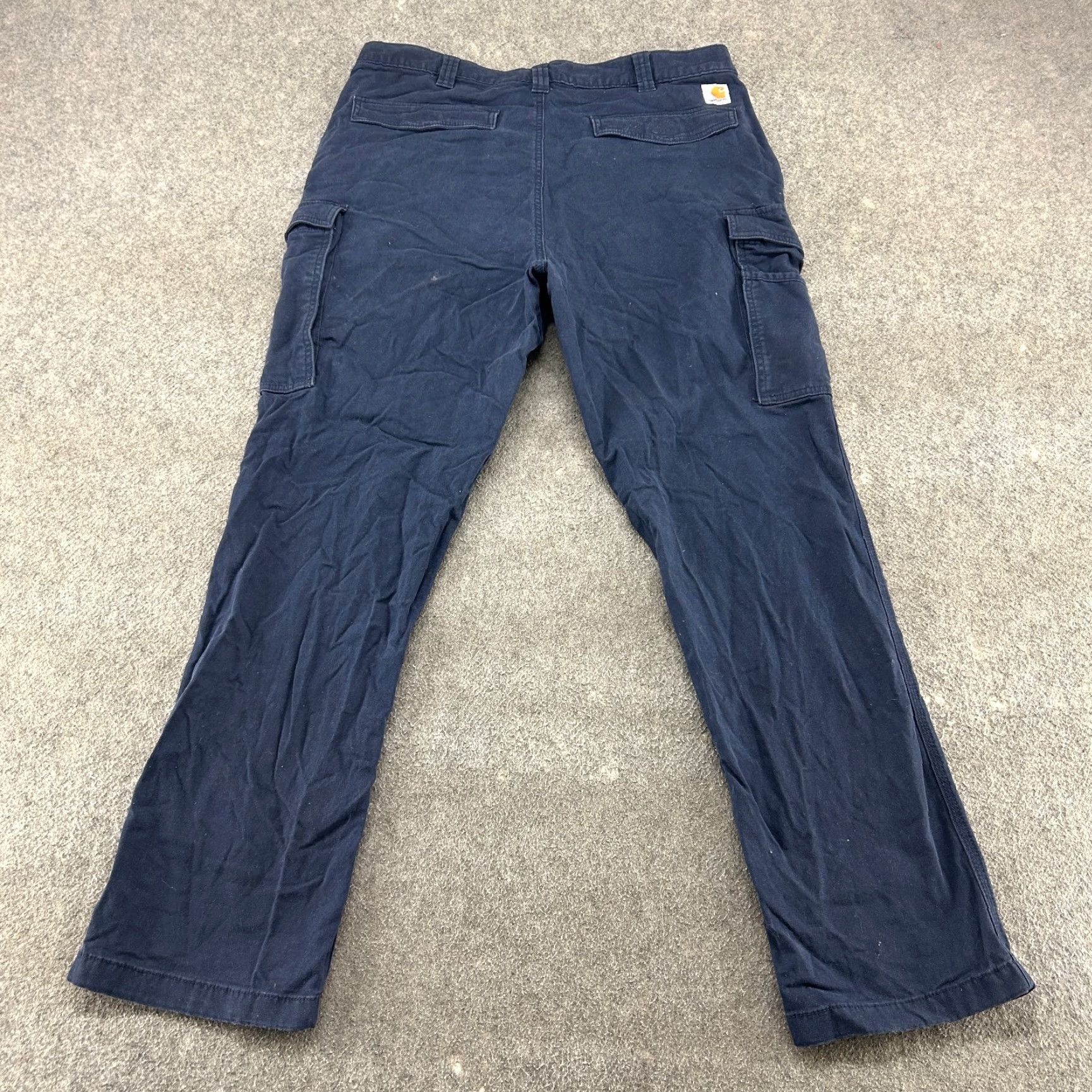 Carhartt VINTAGE Carhartt Pants Mens 38x34 Blue Navy Cargo Carpenter Relaxed Canvas Rugged Flex Size US 38 / EU 54 - 6 Thumbnail