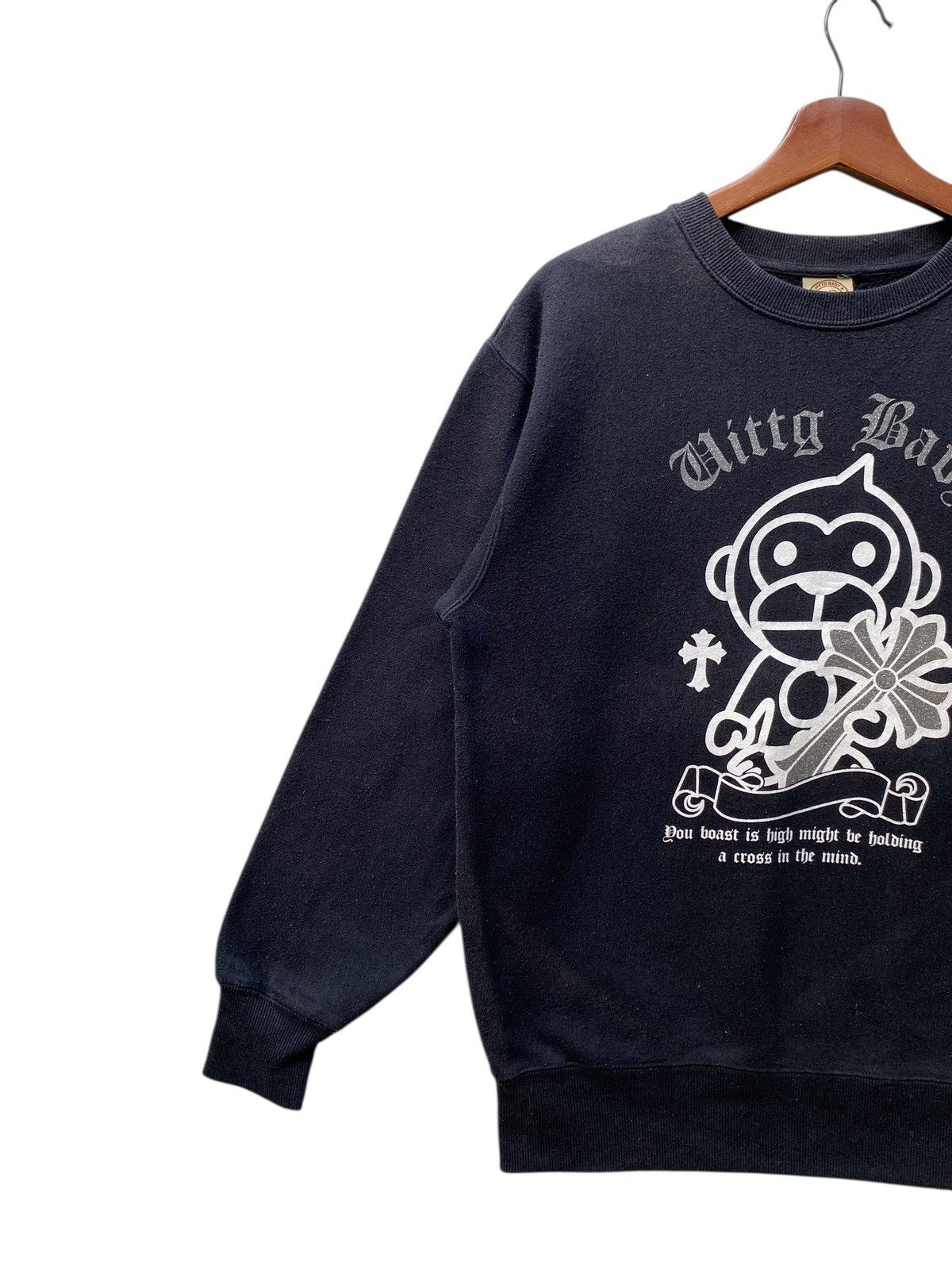 Japanese Brand Japanese Brand Uittg Baby Sweatshirt Cross Pullover Jumper Size US L / EU 52-54 / 3 - 3 Thumbnail