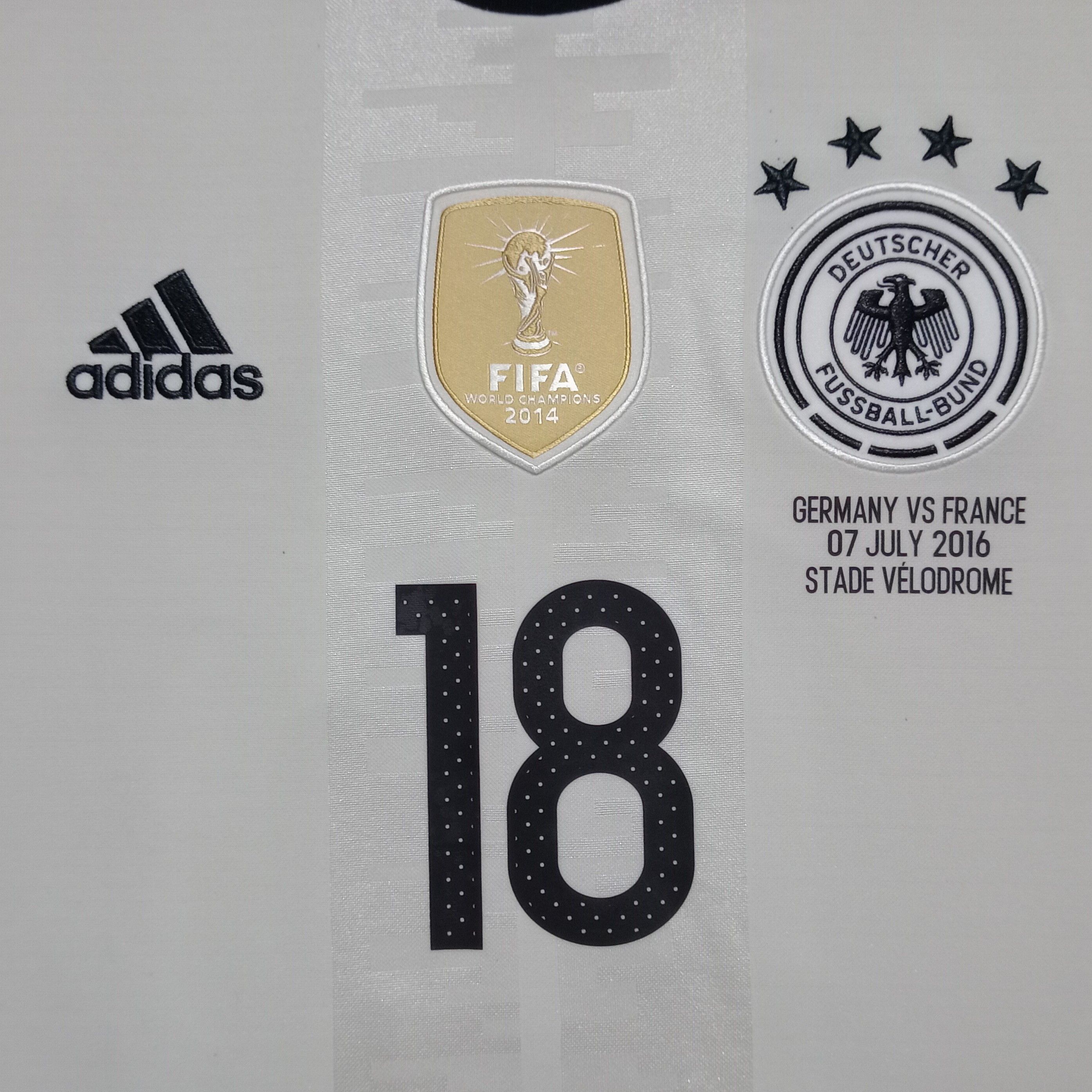 Adidas Germany Euro 2016 Home Jersey Toni Kroos 18 Size US M / EU 48-50 / 2 - 3 Thumbnail
