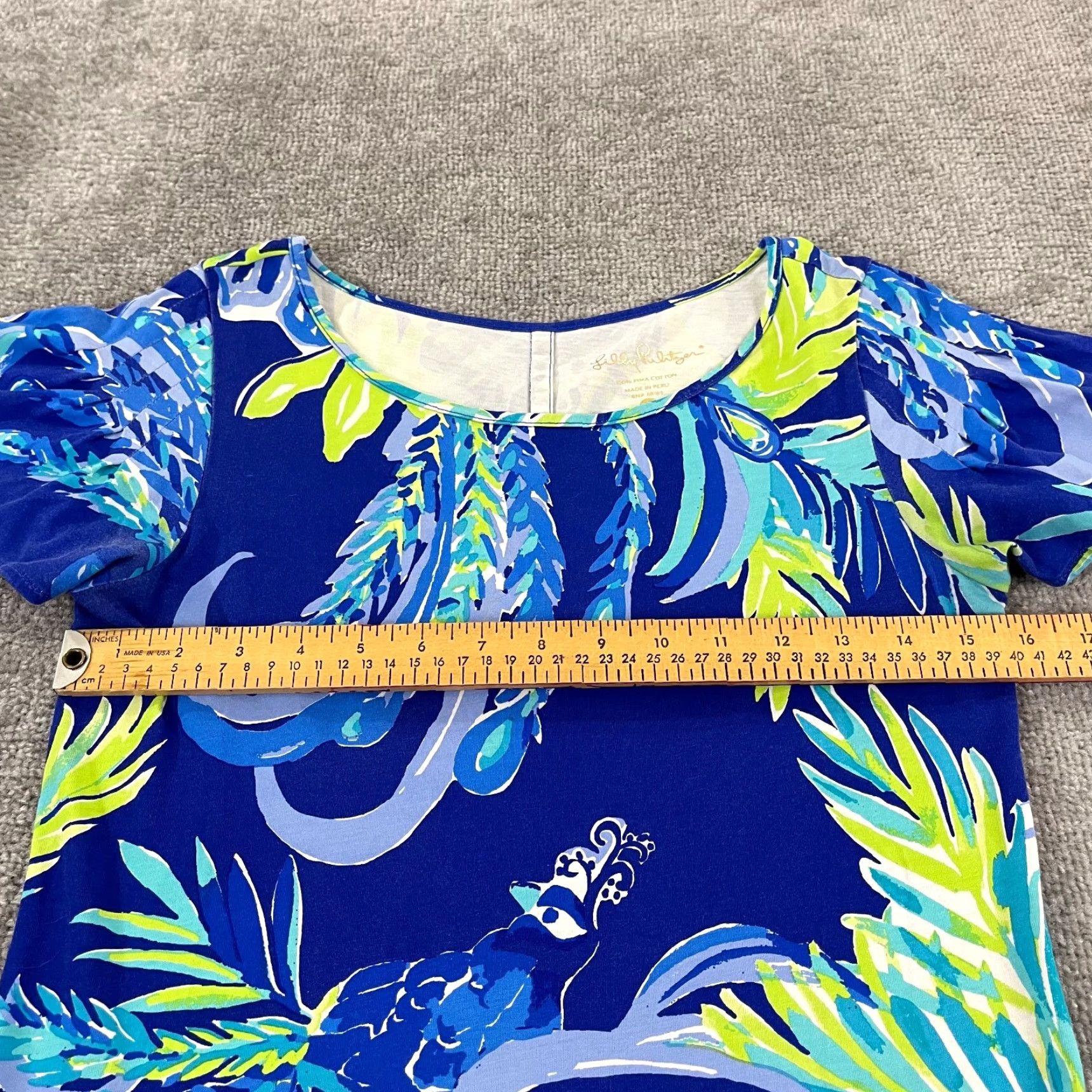 Lilly Pulitzer Lilly Pulitzer Dress Women XS MARAH Peacock Nest to Nothing Twilight Blue Preppy Size XS / US 0-2 / IT 36-38 - 5 Thumbnail