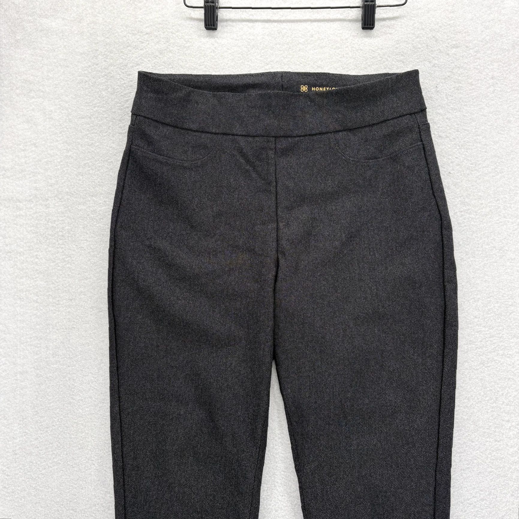 Vintage Honeylove Pants Womens Large Gray Hidden Smoothing Stretch Pull-On Slim Ankle Ponte Size 36" / US 14 / IT 50 - 2 Thumbnail