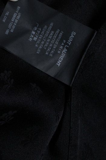 Saint Laurent Paris Saint Laurent, black shirt with leaf print Size US M / EU 48-50 / 2 - 6 Thumbnail