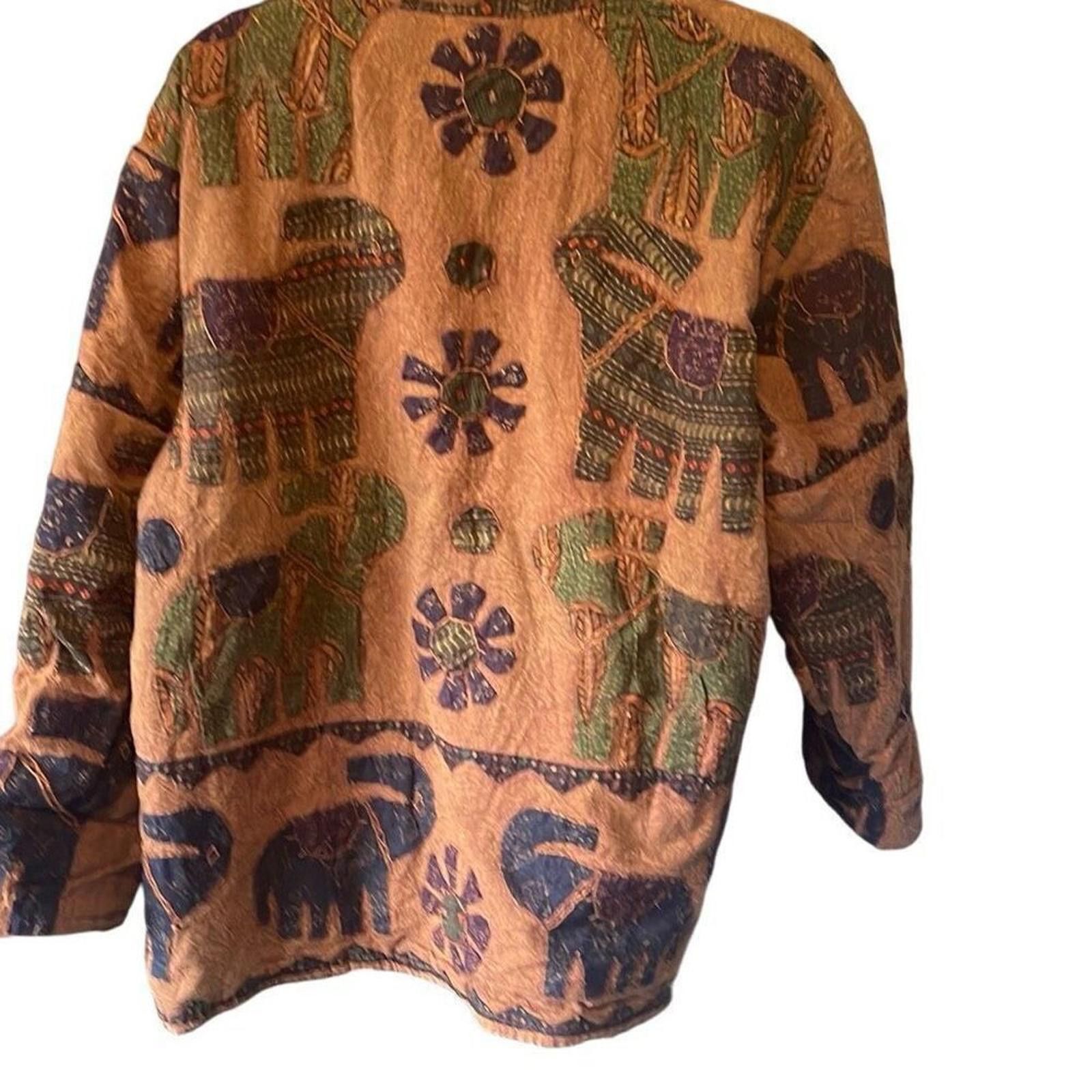 Schott Soho Clothing Company elephant tapestry jacket one size Size ONE SIZE - 2 Thumbnail