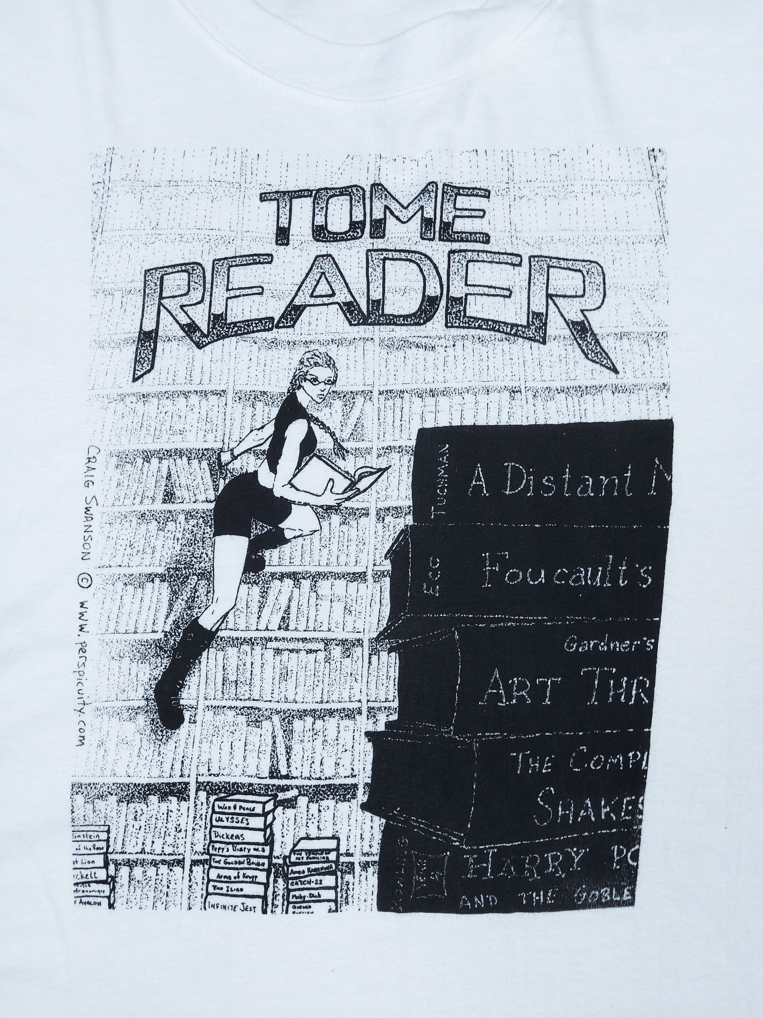 Vintage Vintage 90s Tome Reader Perspicuity by Craig Swanson TEE Size US XXL / EU 58 / 5 - 2 Thumbnail
