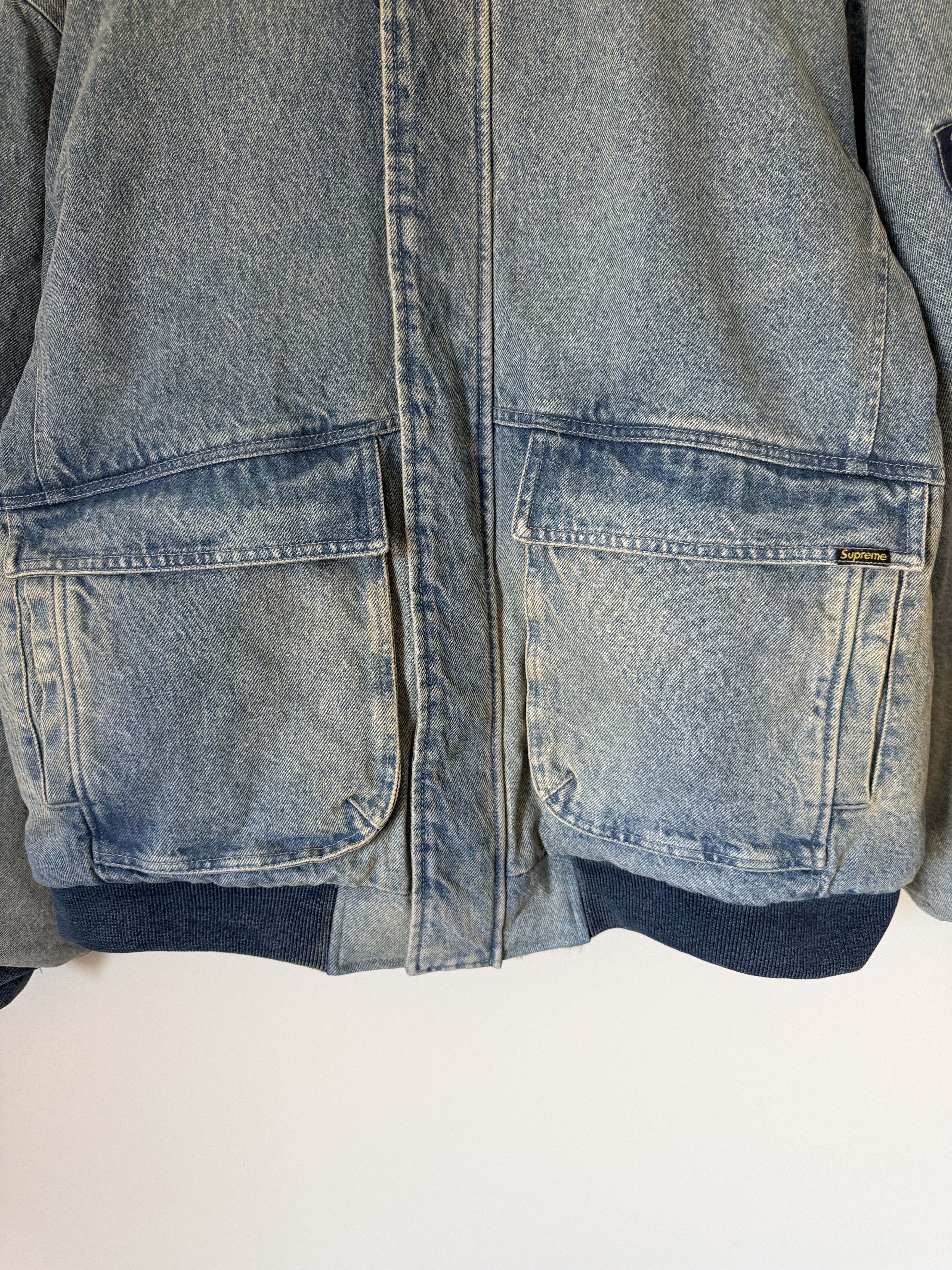 Supreme Supreme Faux Fur Reversible Hooded Work Jacket in Denim Size US XL / EU 56 / 4 - 9 Thumbnail