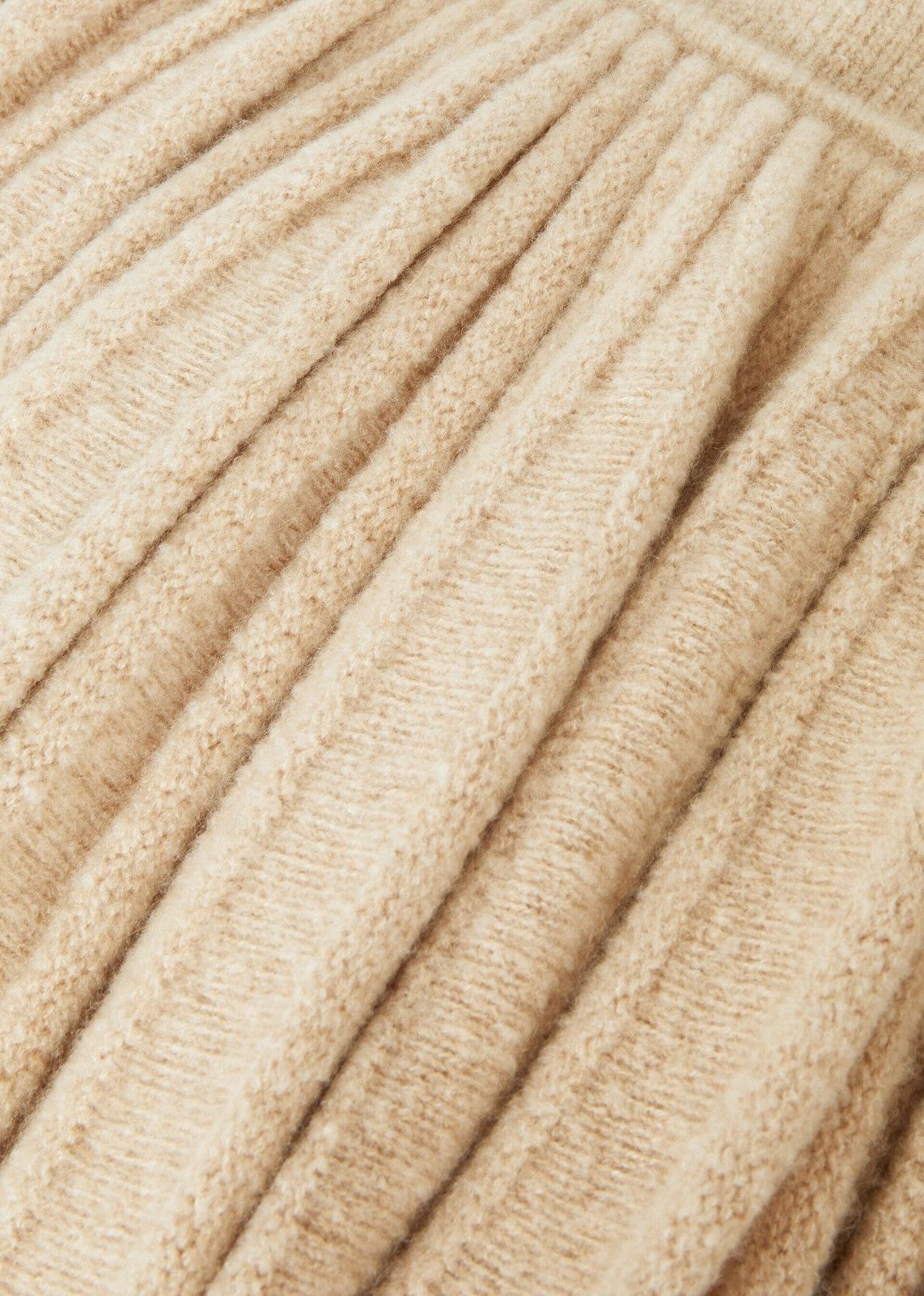 Loro Piana o1srvl11e1125 FAO4504 Cocooning Silky Bouclé Skirt in Beige Size 25" / US 0 / IT 36 - 8 Thumbnail