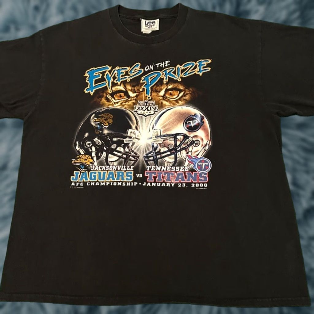 Lee VINTAGE 90s Jacksonville Jaguars NFL 2000 Super Bowl VTG Shirt Mens XL Black MENS Shirt XL 90s Sports Vintage Hip Hop Size US XL / EU 56 / 4 - 1 Thumbnail