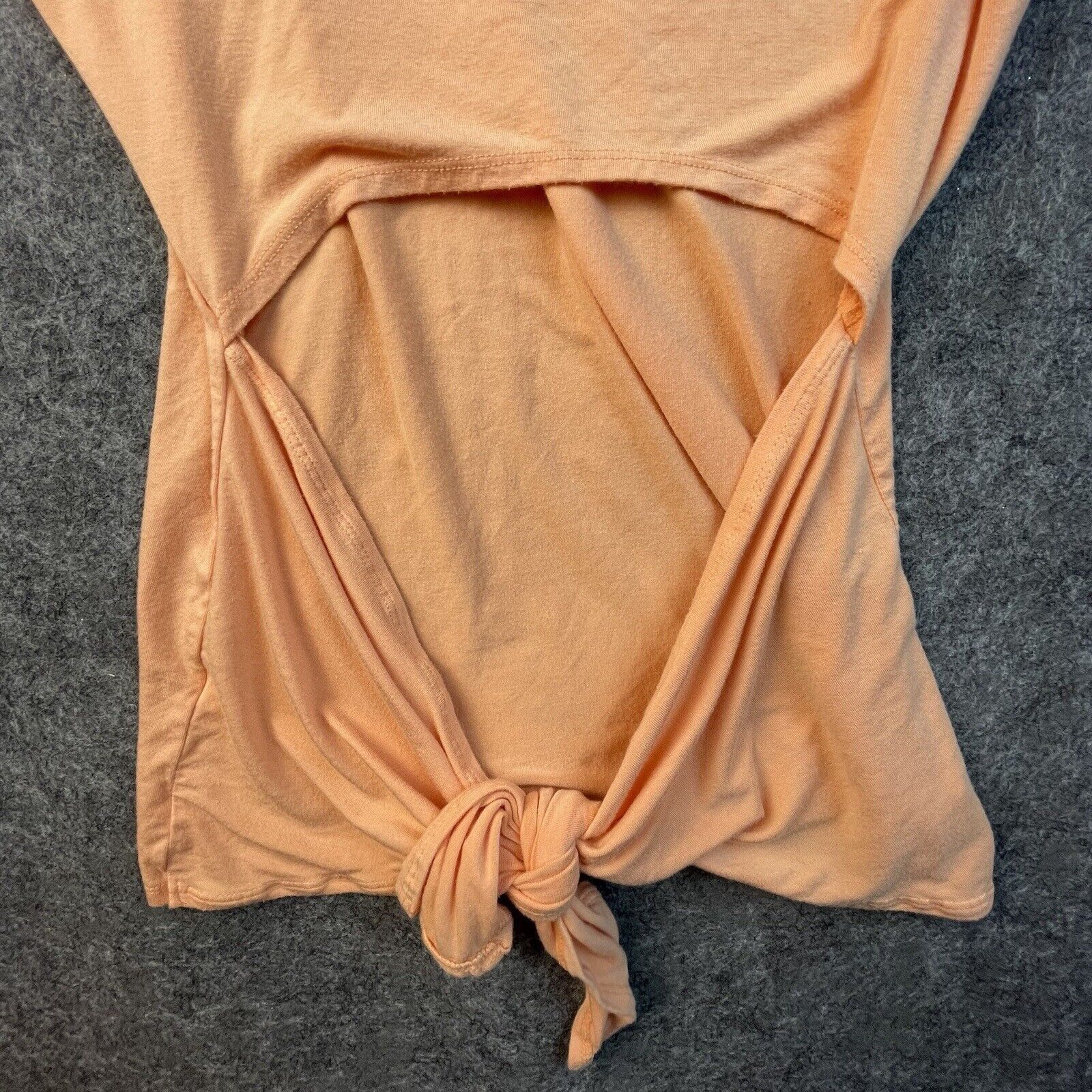 Fabletics Fabletics Tank Womens Medium Orange Workout Cut Out Back Tie Size M / US 6-8 / IT 42-44 - 3 Thumbnail