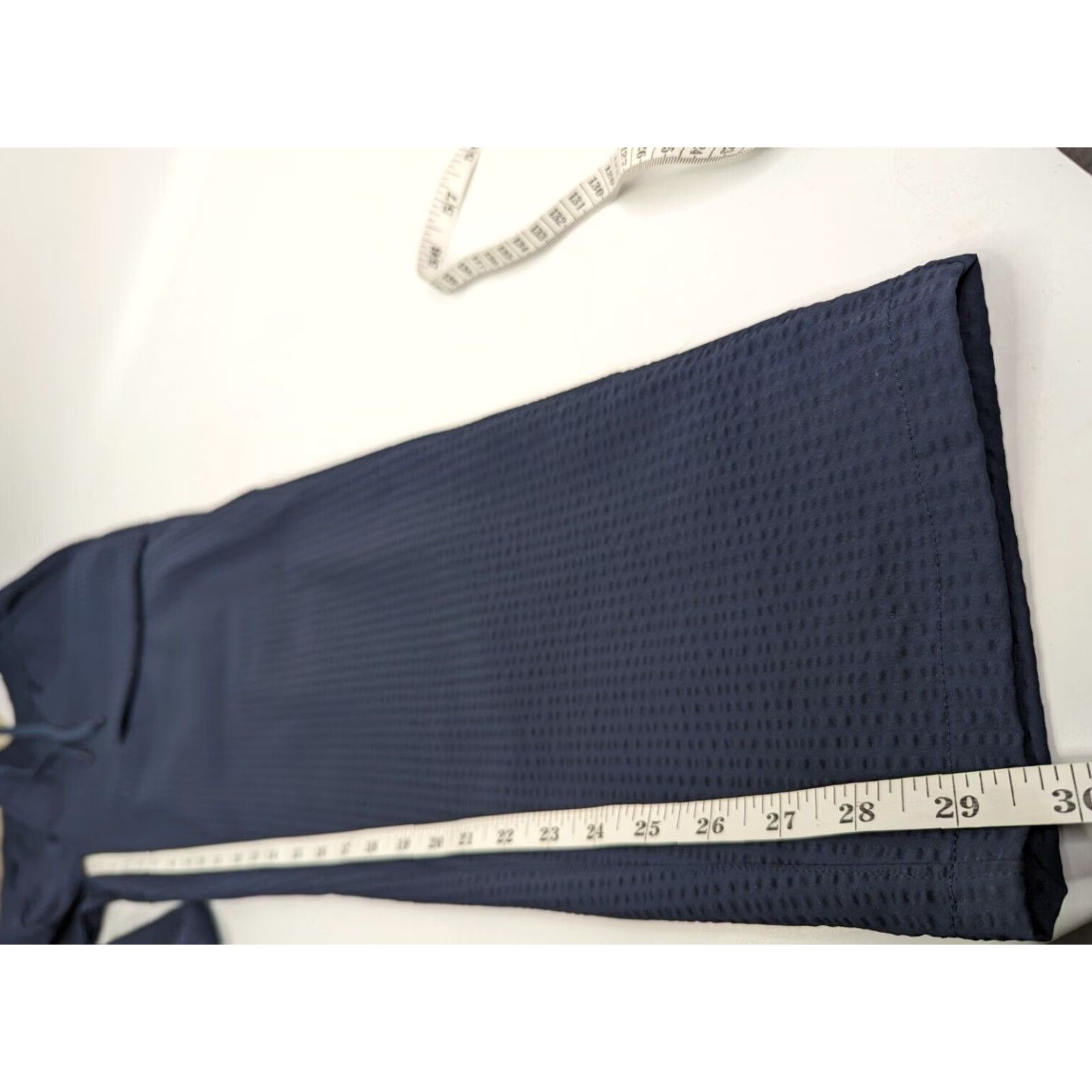 Lululemon Lululemon Mens Bowline Pants in Graphite Navy Size L Stretch Drawstring Chino Casual Workwear 30 in Inseam Regular Front Flat Pocket Slash Pocket Mens Size US 33 - 5 Thumbnail