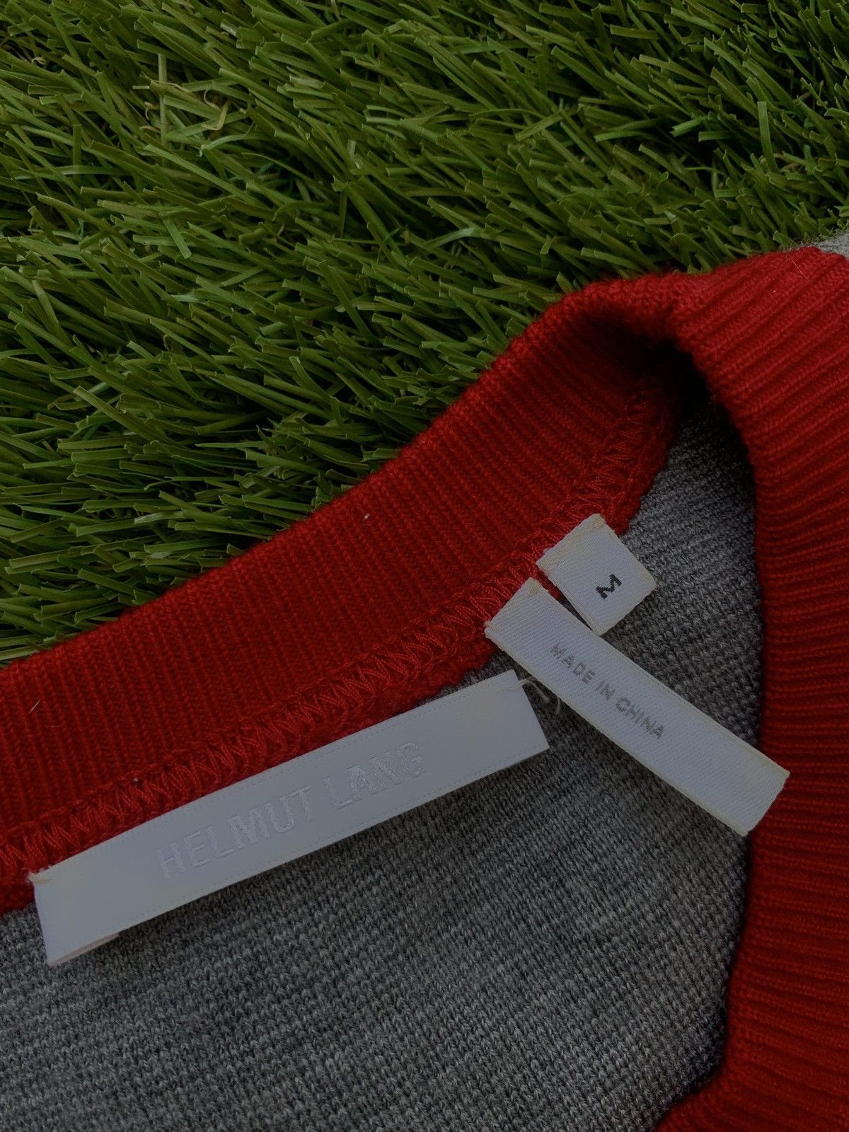 Helmut Lang Helmut Lang Merine Wool Colorblock Pattern Pullover Size US M / EU 48-50 / 2 - 3 Thumbnail