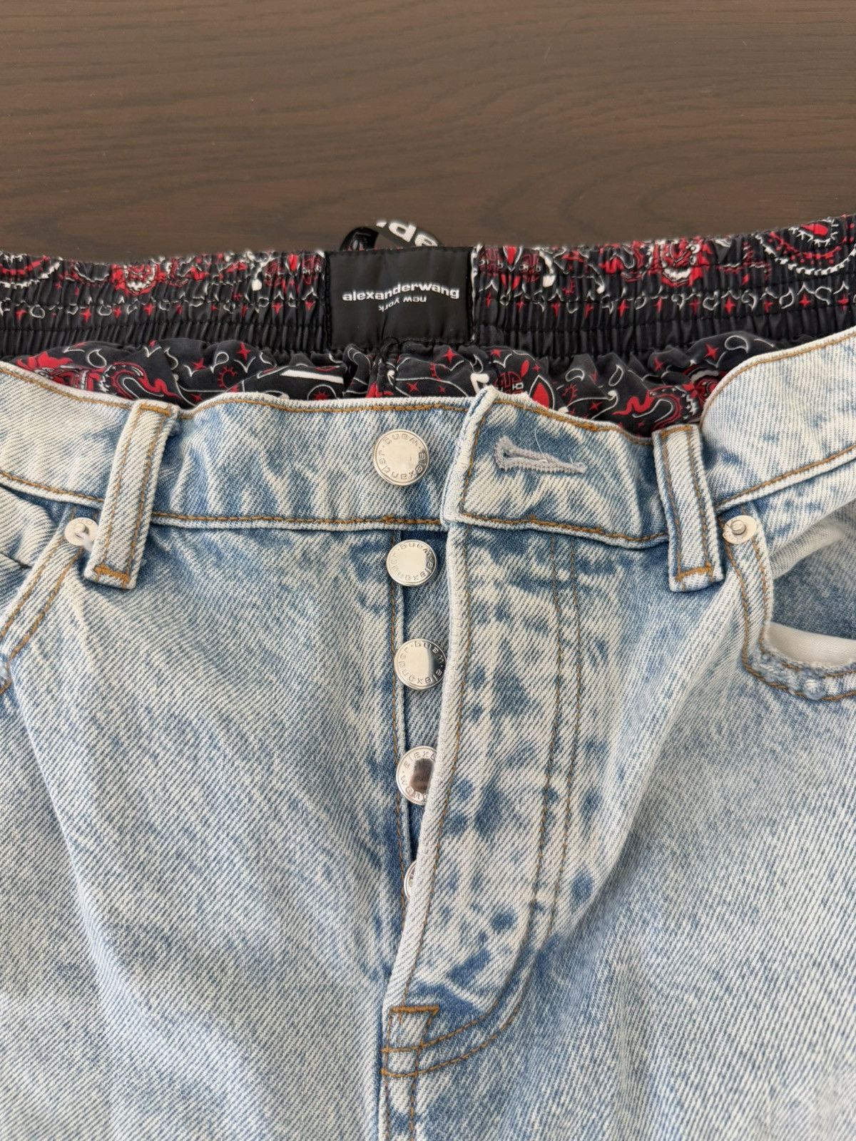 Alexander Wang ALEXANDER WANG RIVAL BOXER LAYERED JEANS Size 27" / US 4 / IT 40 - 3 Thumbnail