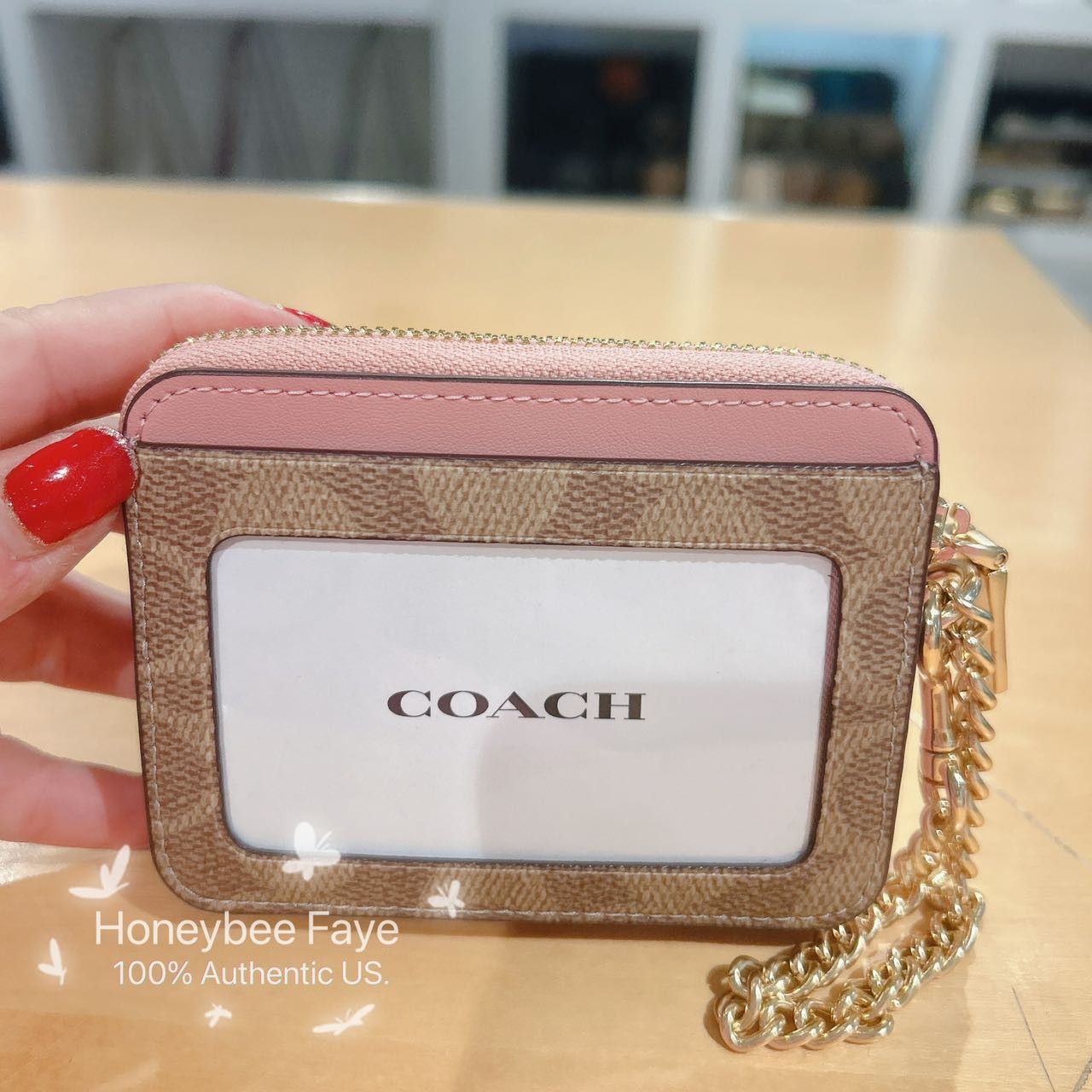 Coach Zip Card Case In Signature Canvas CW883 Size ONE SIZE - 5 Thumbnail