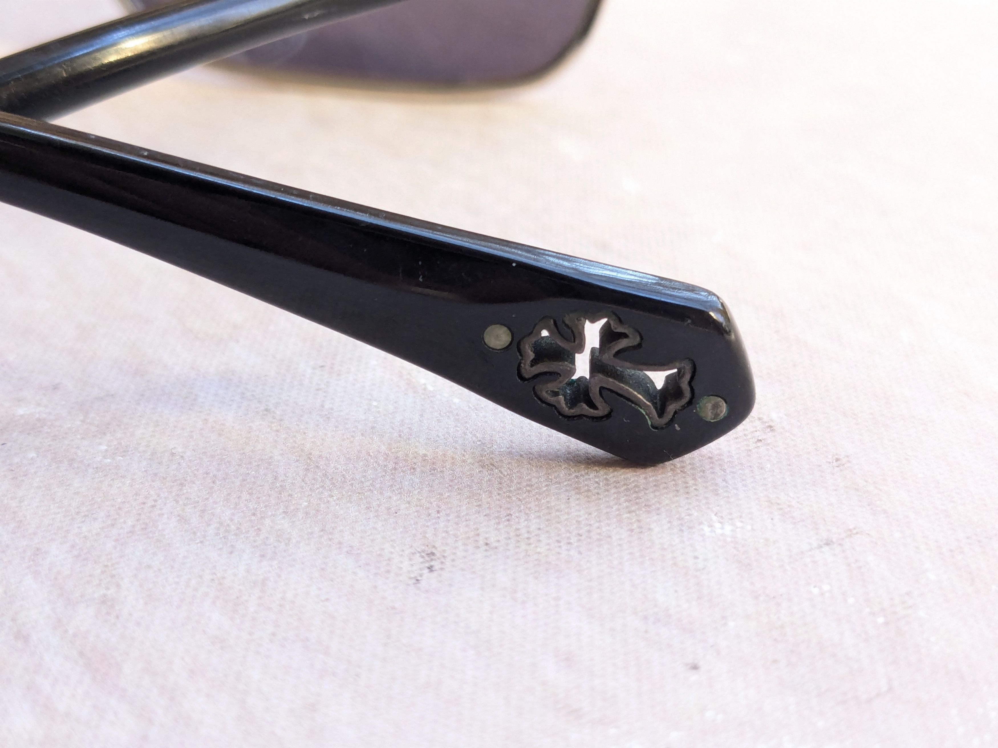 Chrome Hearts Chrome Hearts Aviator Sunglasses Oral Blue Silver Cross Y2K Size ONE SIZE - 17 Thumbnail