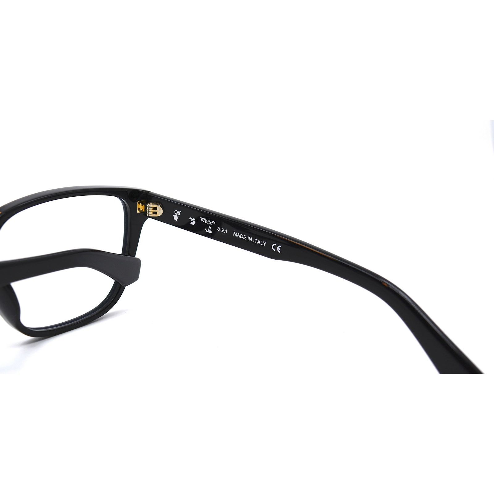 Off-White NEW! OFF-WHITE OERJ010 BLACK AUTHENTIC EYEGLASSES FRAME Size ONE SIZE - 9 Thumbnail