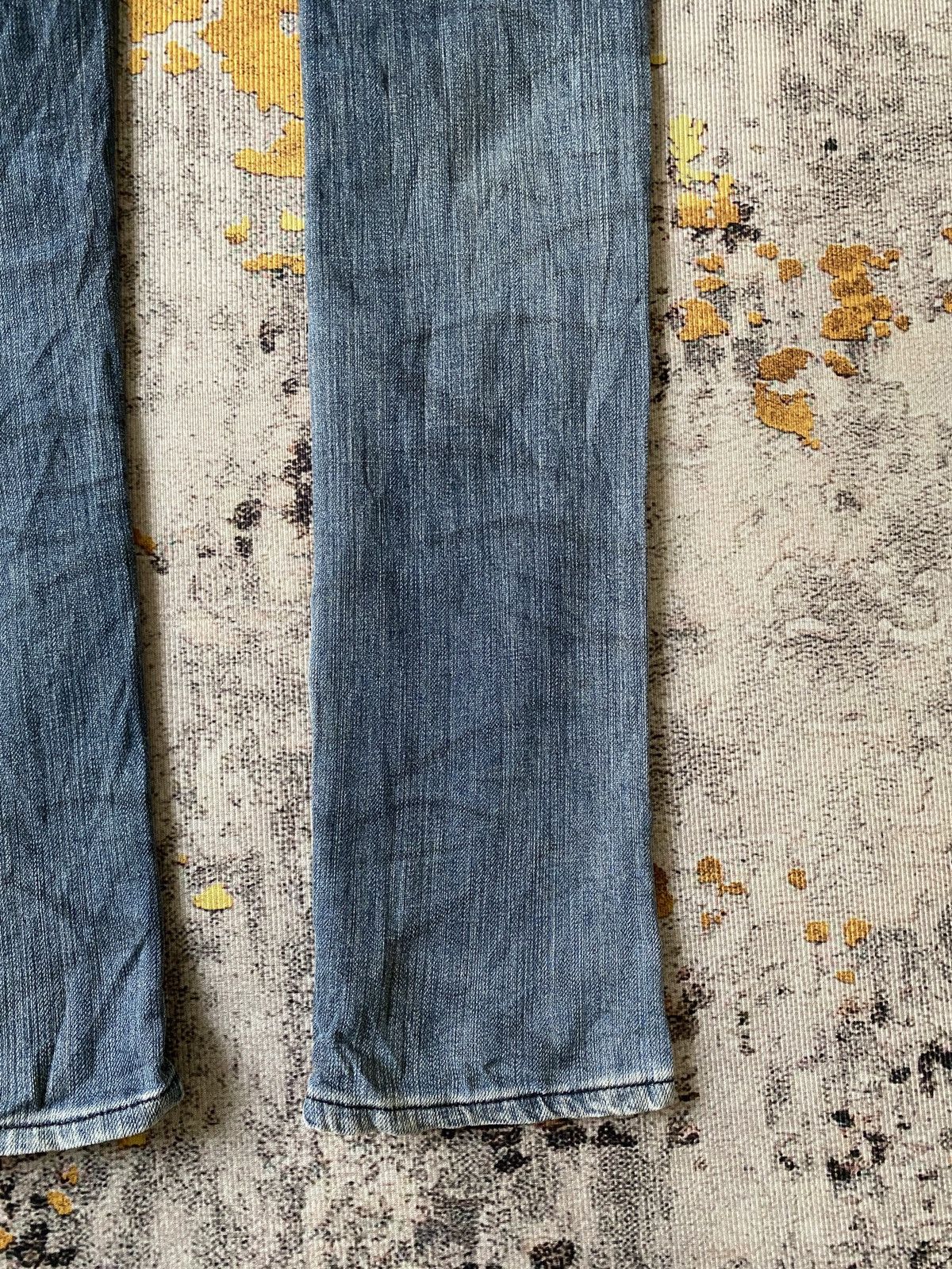 Japanese Brand Johnny Wolf Faded Blue Distressed Rick Owens Style Jeans Size US 30 / EU 46 - 16 Thumbnail