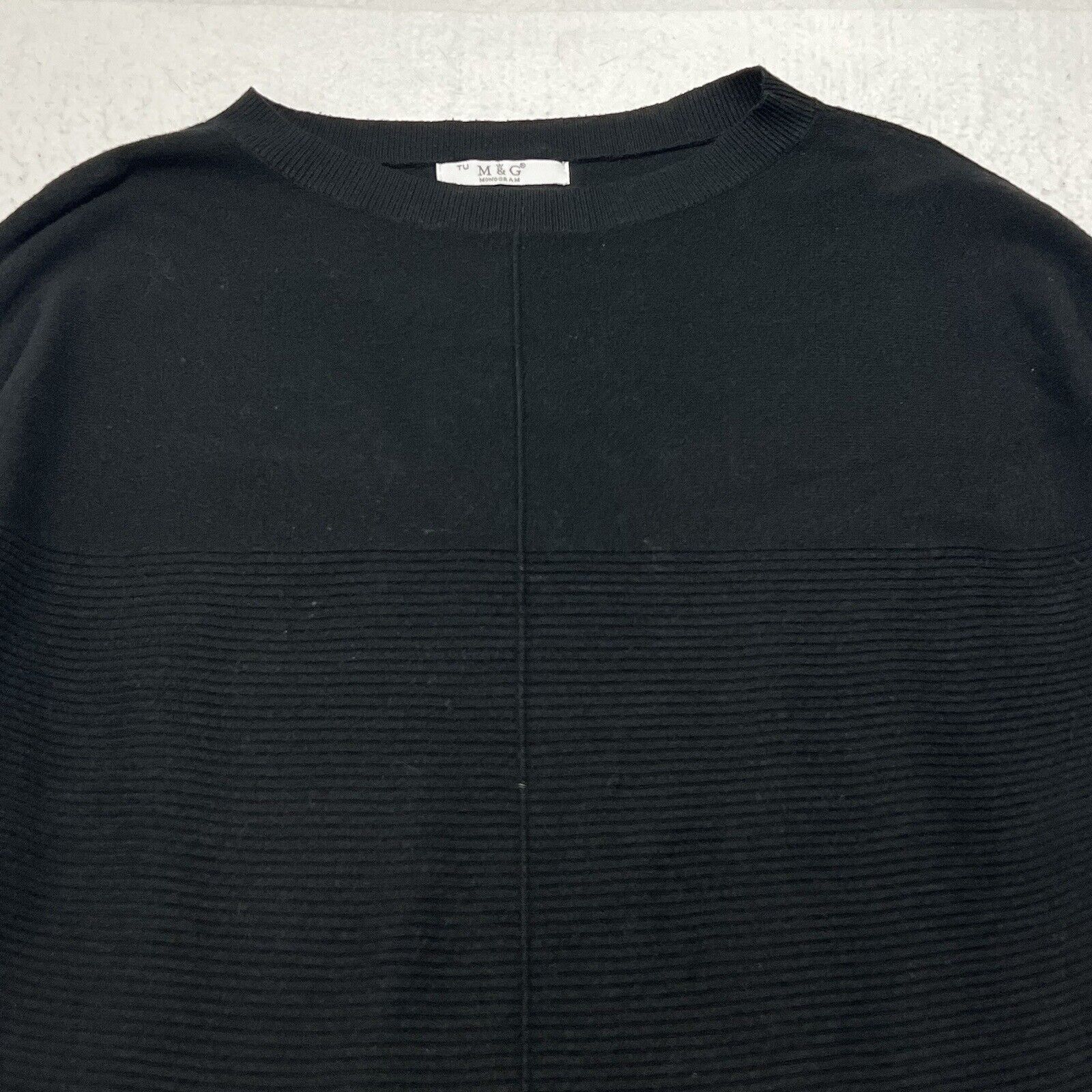 Other M&G Monogram XL Ribbed Sweater Boatneck Dolman Sleeve Size XL / US 12-14 / IT 48-50 - 2 Thumbnail