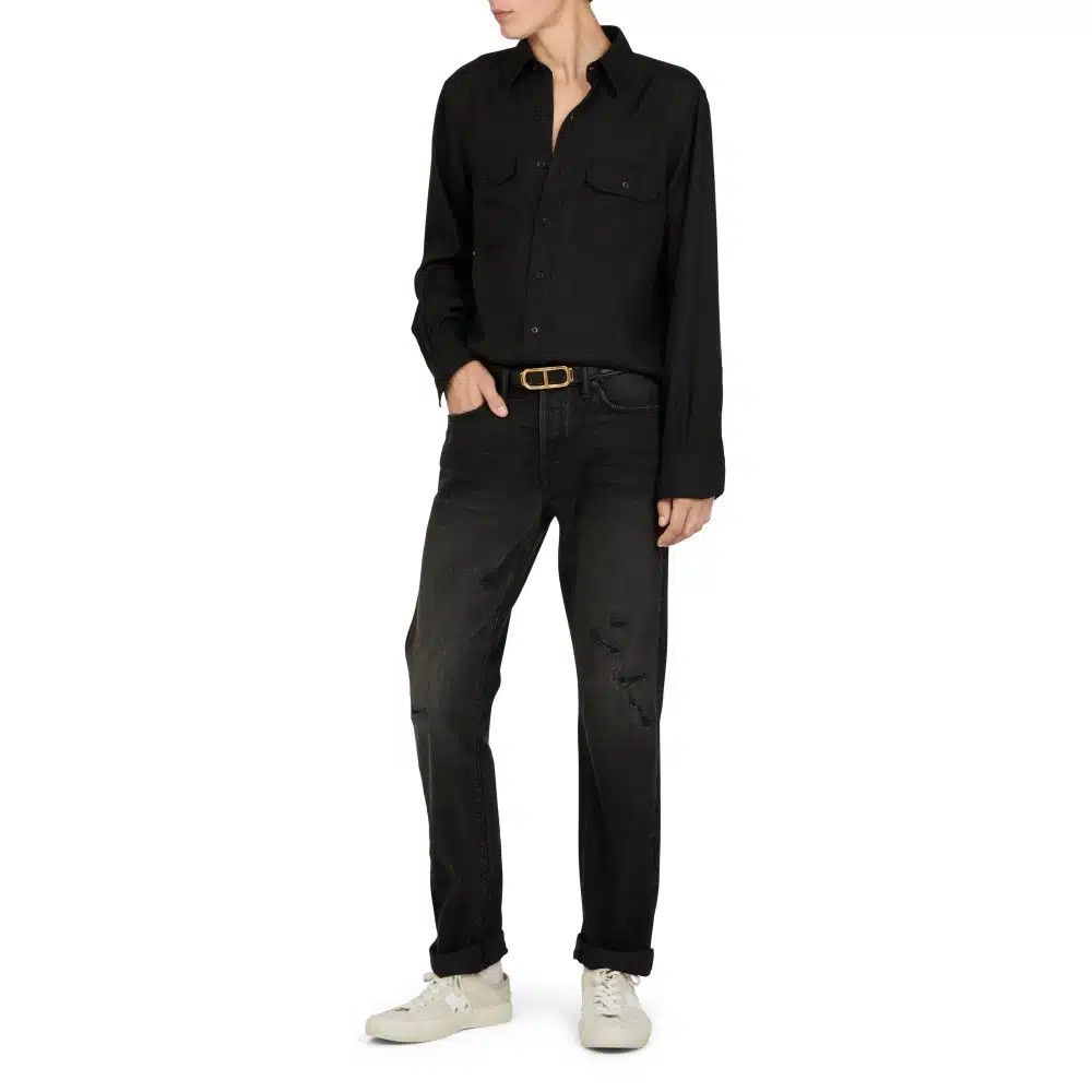 Tom Ford o1loc1c0526 DPH001 Slim Fit Denim Pant in Black Size US 32 / EU 48 - 2 Thumbnail