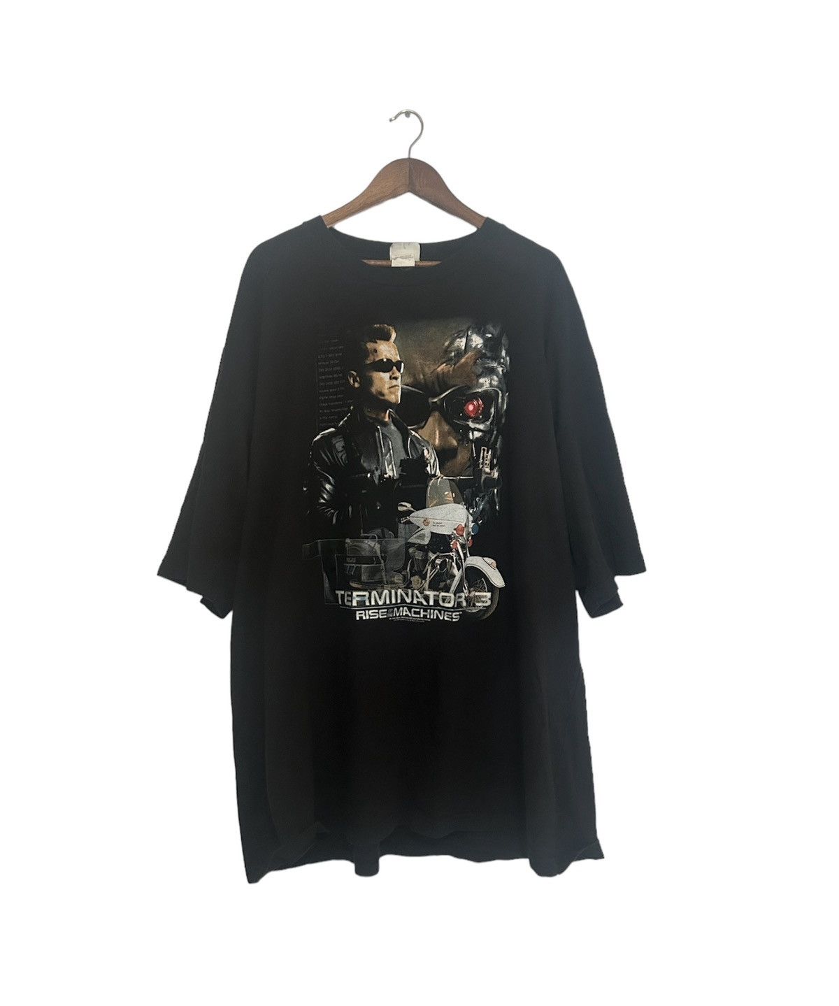 Image of Vintage 5Xl Terminator 3 Tee Blk in Black, Men's (Size 2XL)