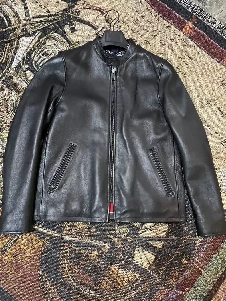 Schott Schott Sheepskin straight leather jacket Size US S / EU 44-46 / 1 - 1 Thumbnail