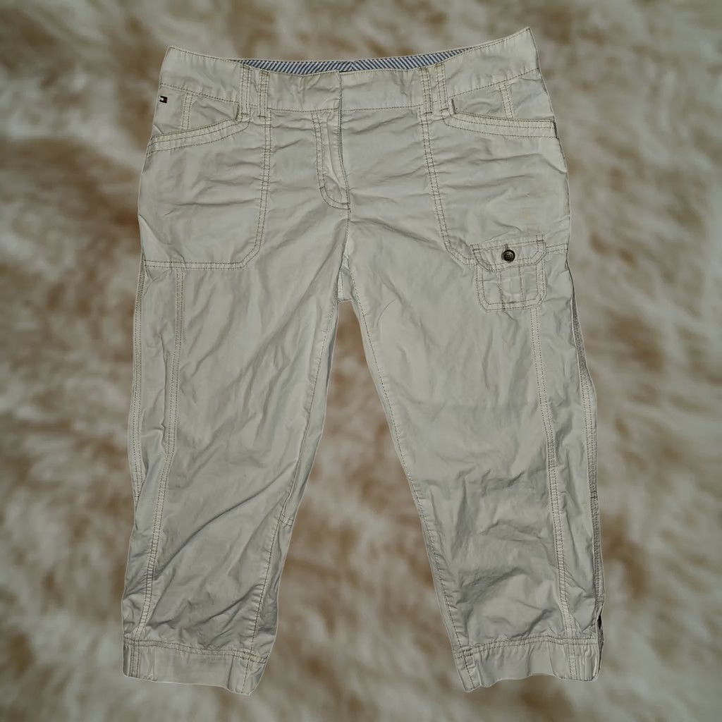 Tommy Hilfiger Tommy Hilfiger Capri Pants Women's White Size 8 Tapered Casual Preppy Lt Weight Size 30" / US 8 / IT 44 - 1 Thumbnail