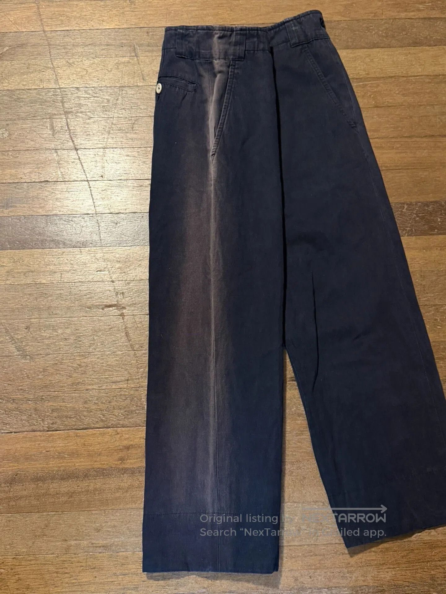 Ann Demeulemeester Ann Demeulemeester Cotton Wide-Leg Trousers. Size US 26 / EU 42 - 9 Thumbnail