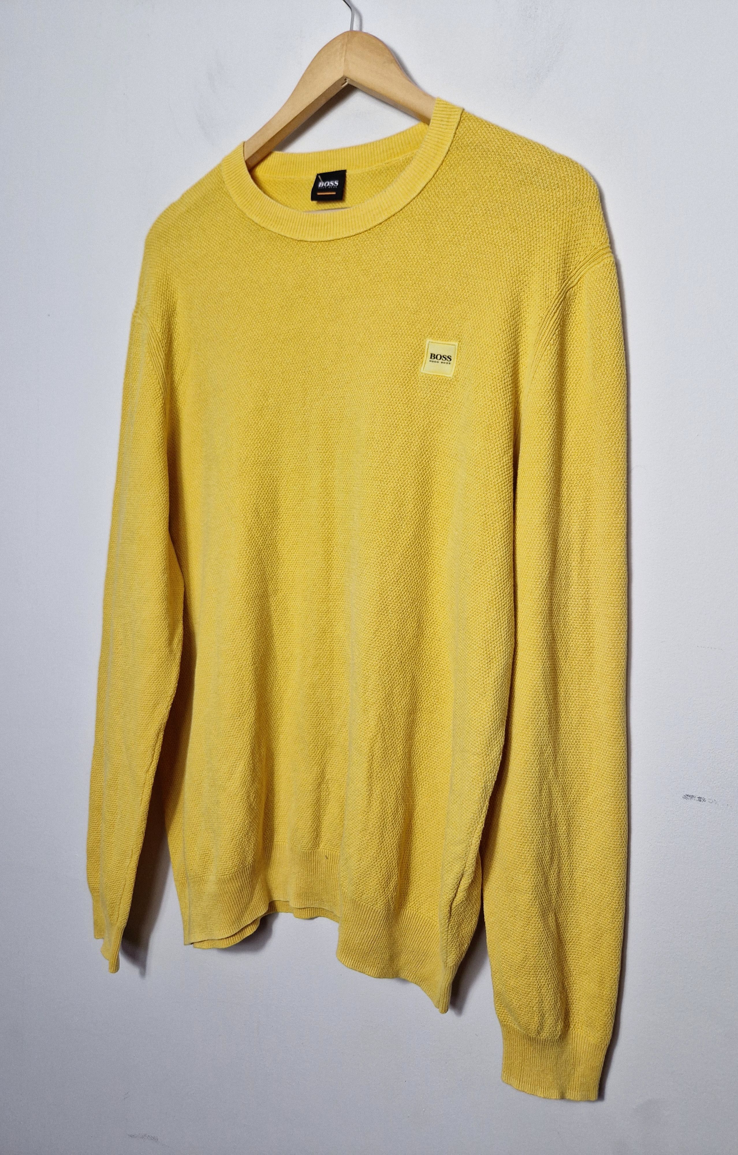 Hugo Boss × Japanese Brand × Vintage vintage Hugo Boss yellow sweatshirt y2k japanese style Size US XL / EU 56 / 4 - 2 Thumbnail