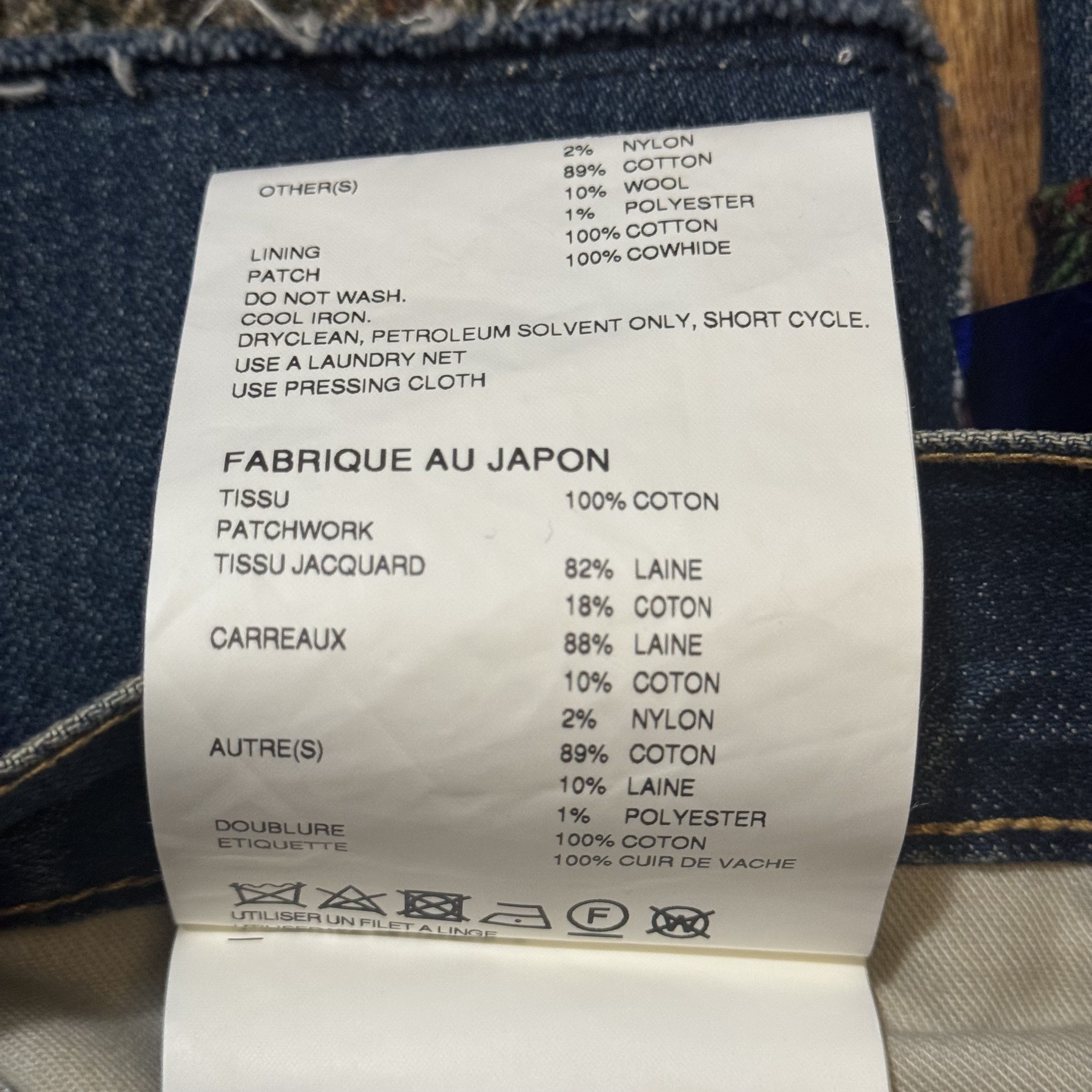 Junya Watanabe × Levi's × Pendleton Junya Watanabe Comme CDG Levi’s Pendleton Patchwork Denim Size US 34 / EU 50 - 10 Thumbnail