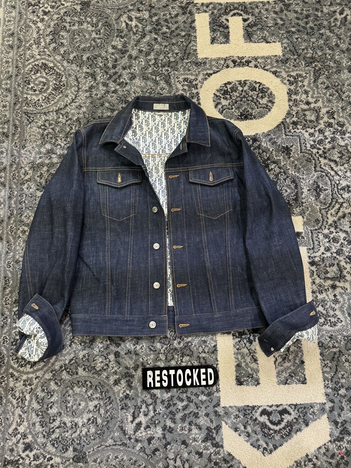 Dior Men Oblique Denim Set