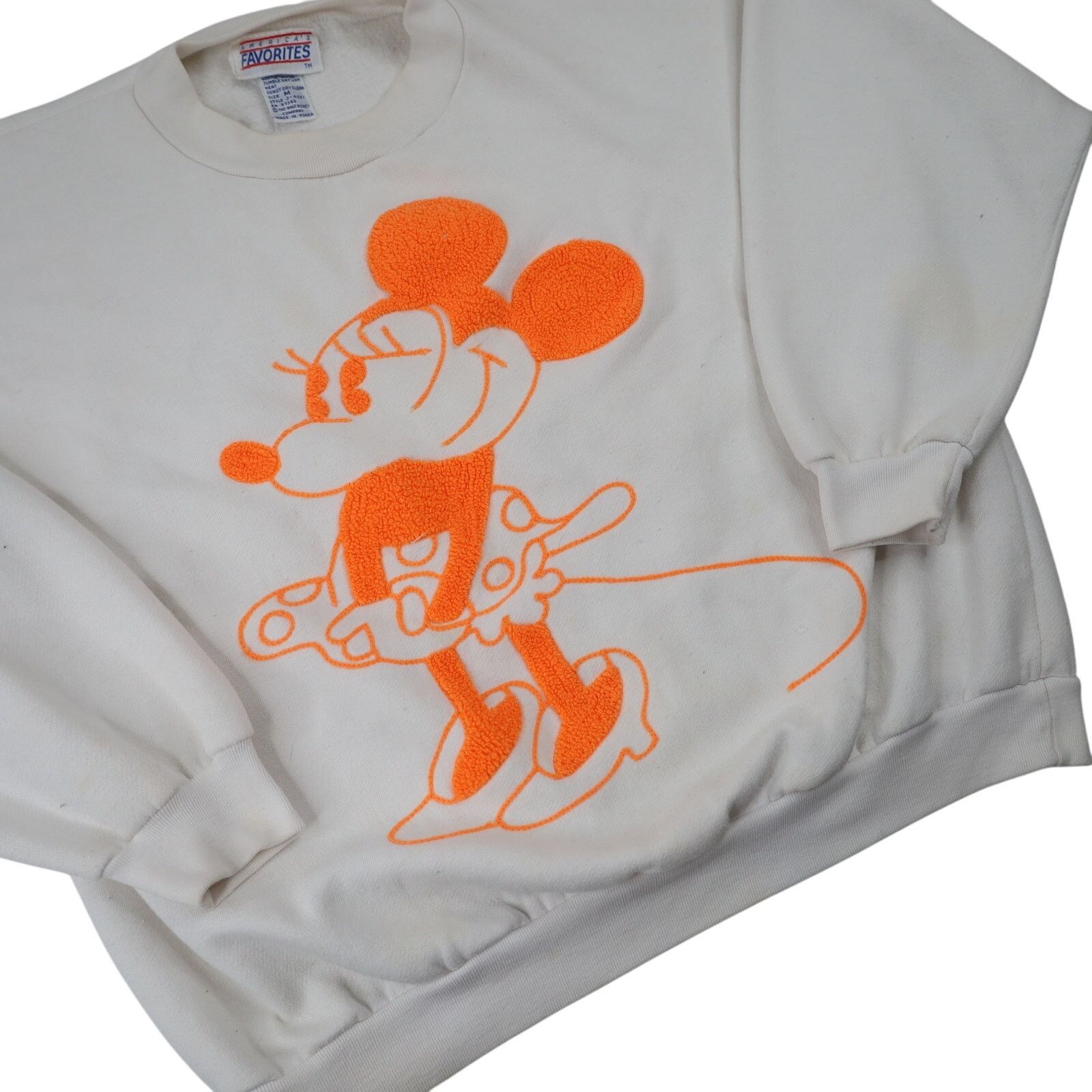 Disney × Vintage Vintage Walt Disney Embroidered Minnie Mouse Sweatshirt Size M / US 6-8 / IT 42-44 - 3 Thumbnail