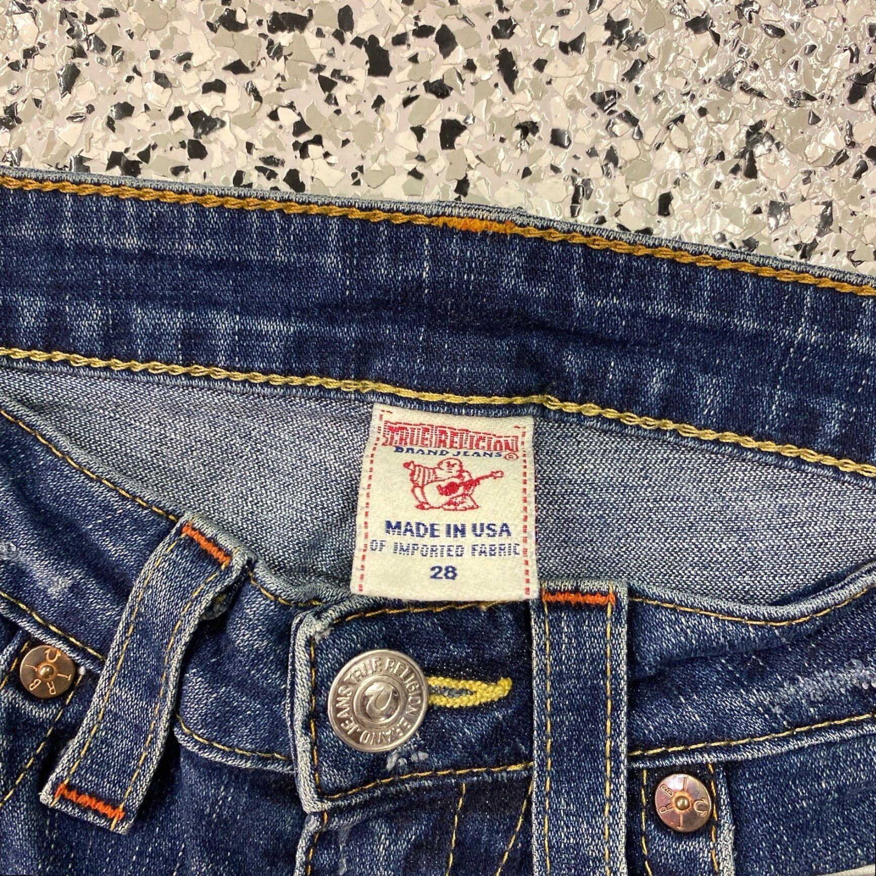 True Religion VINTAGE True Religion Billy Jeans Womens Size 29 Fits Y2K Dark Wash Blue Denim 90s Size 29" - 5 Thumbnail